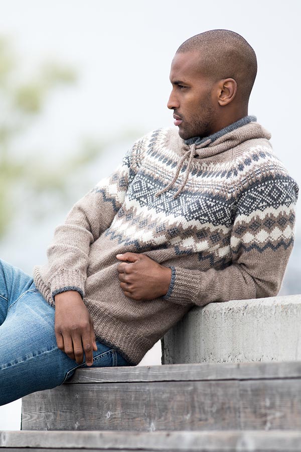 70-06 Carl tröja ljus brun