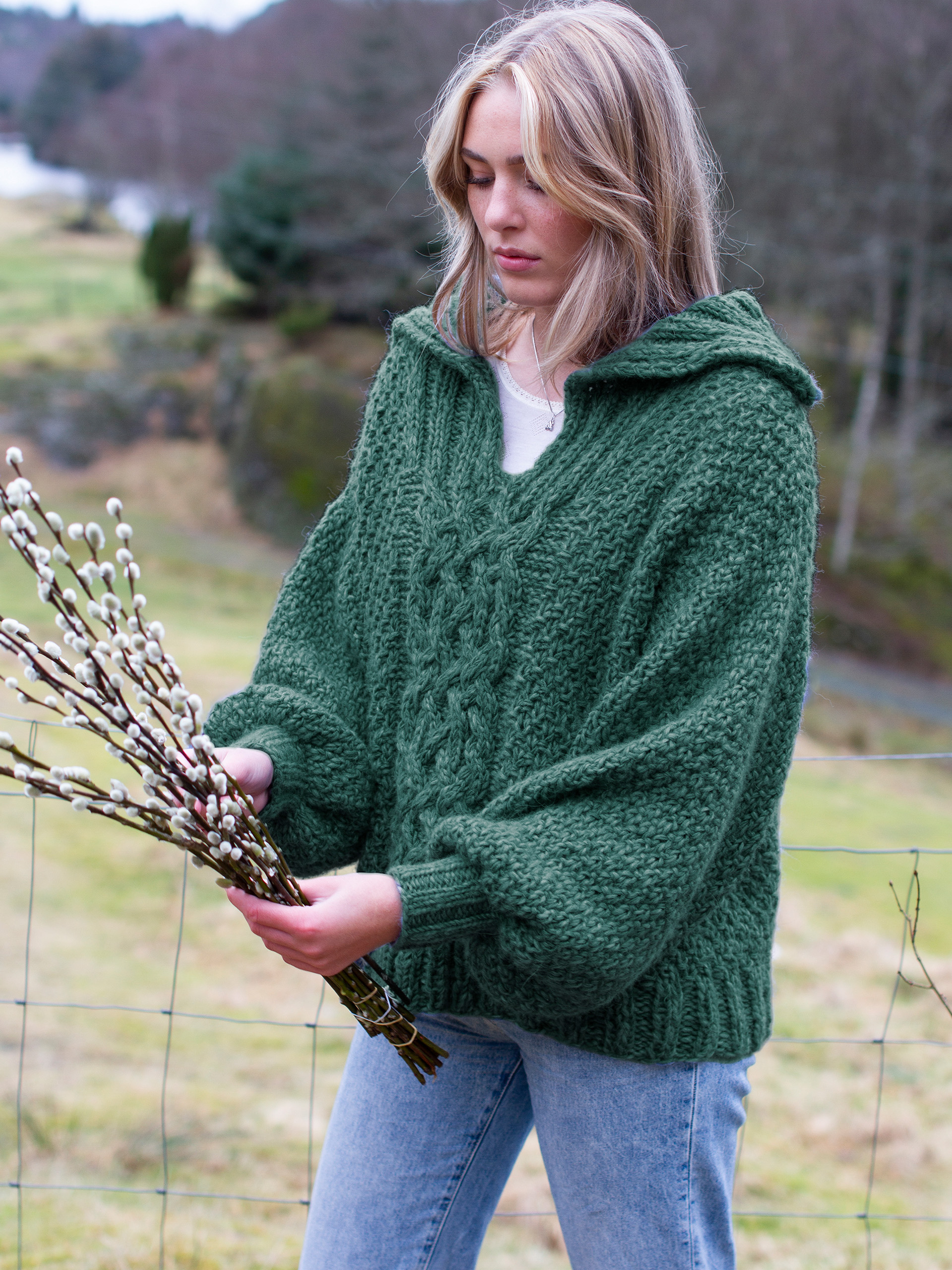 ØYA tröja jade grön