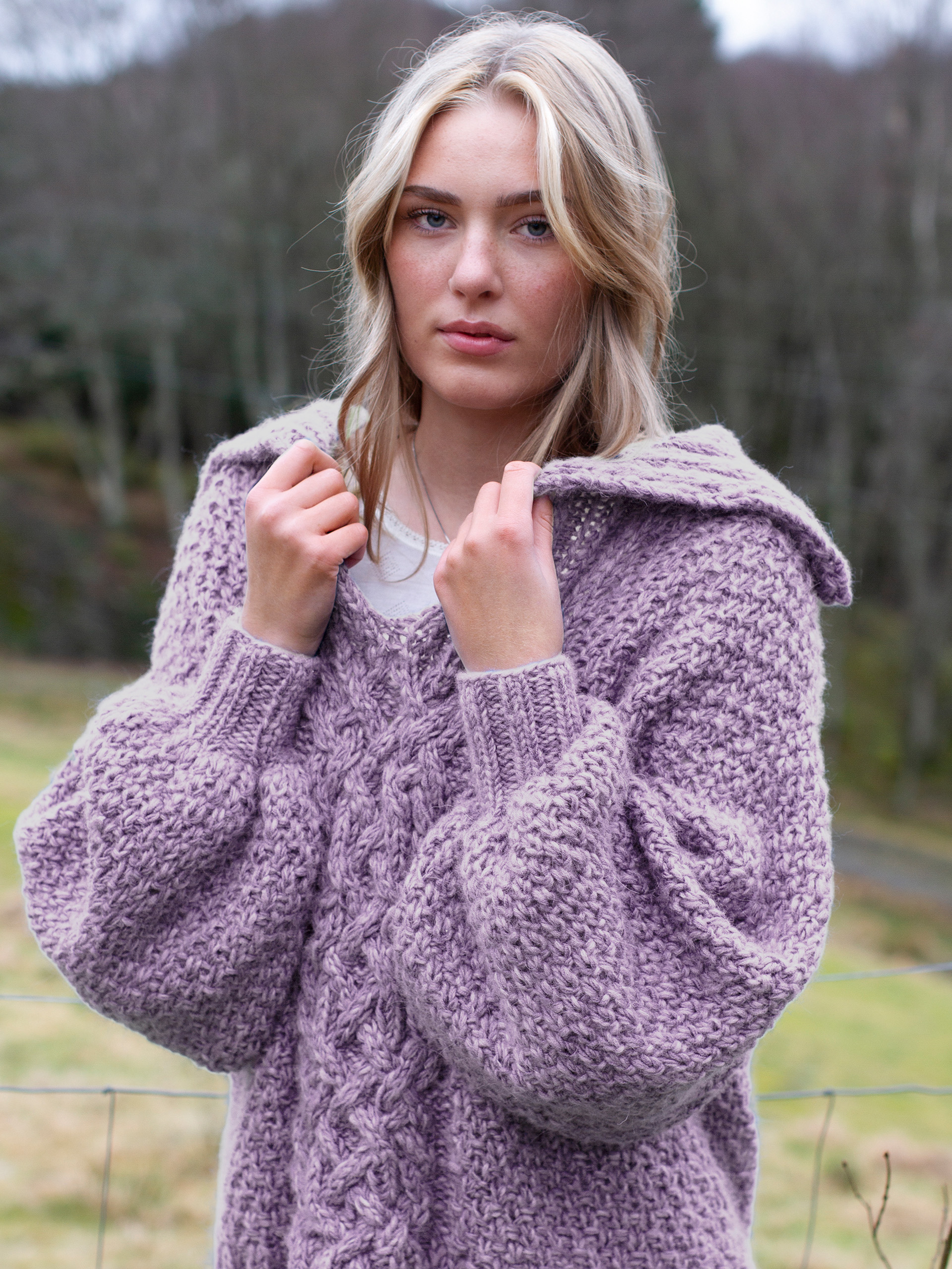 ØYA tröja ljus lila