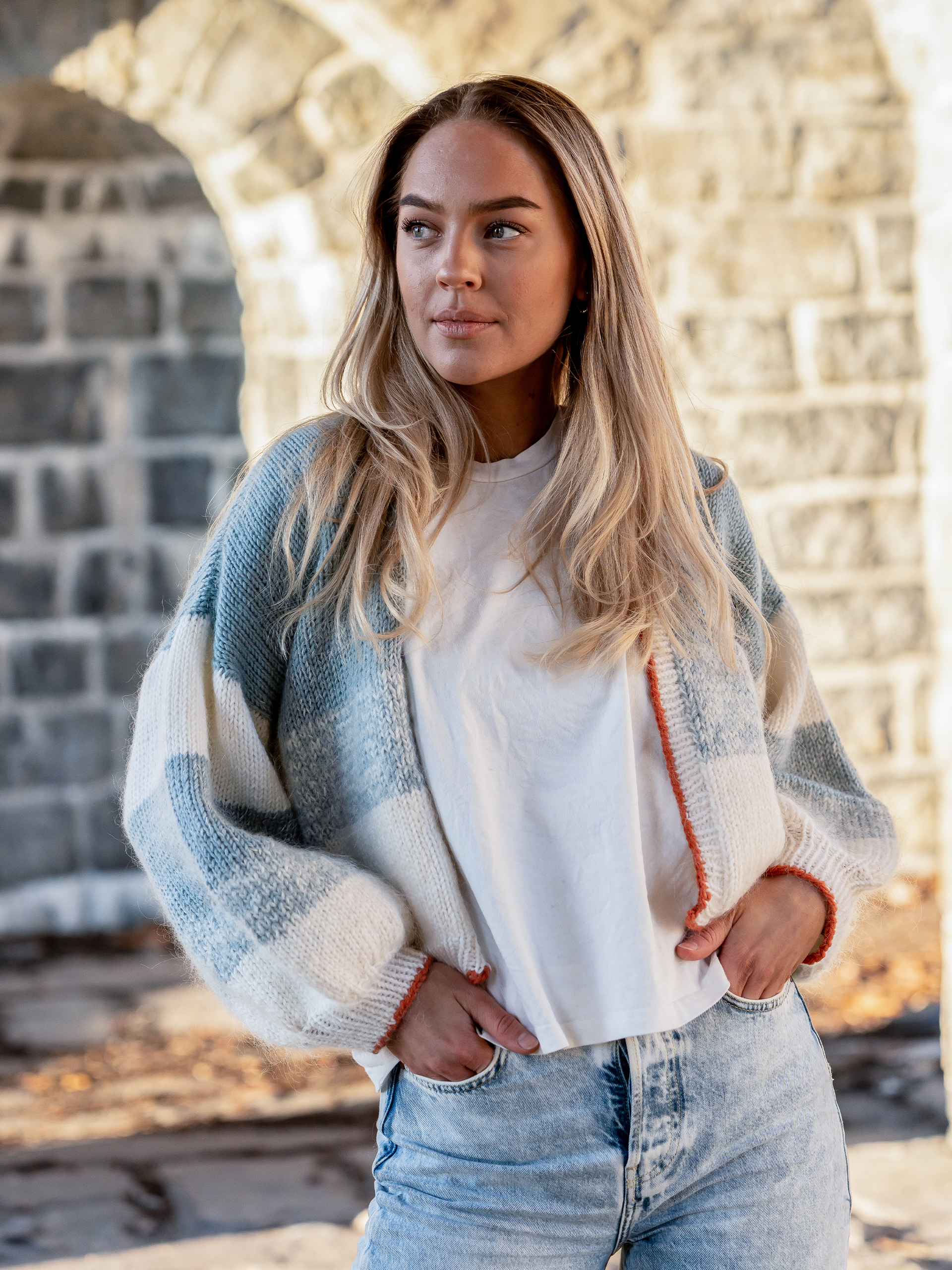 Åkrok jackan ljus petrol