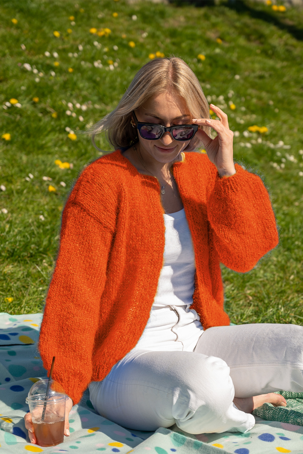 Ada cardigan orange
