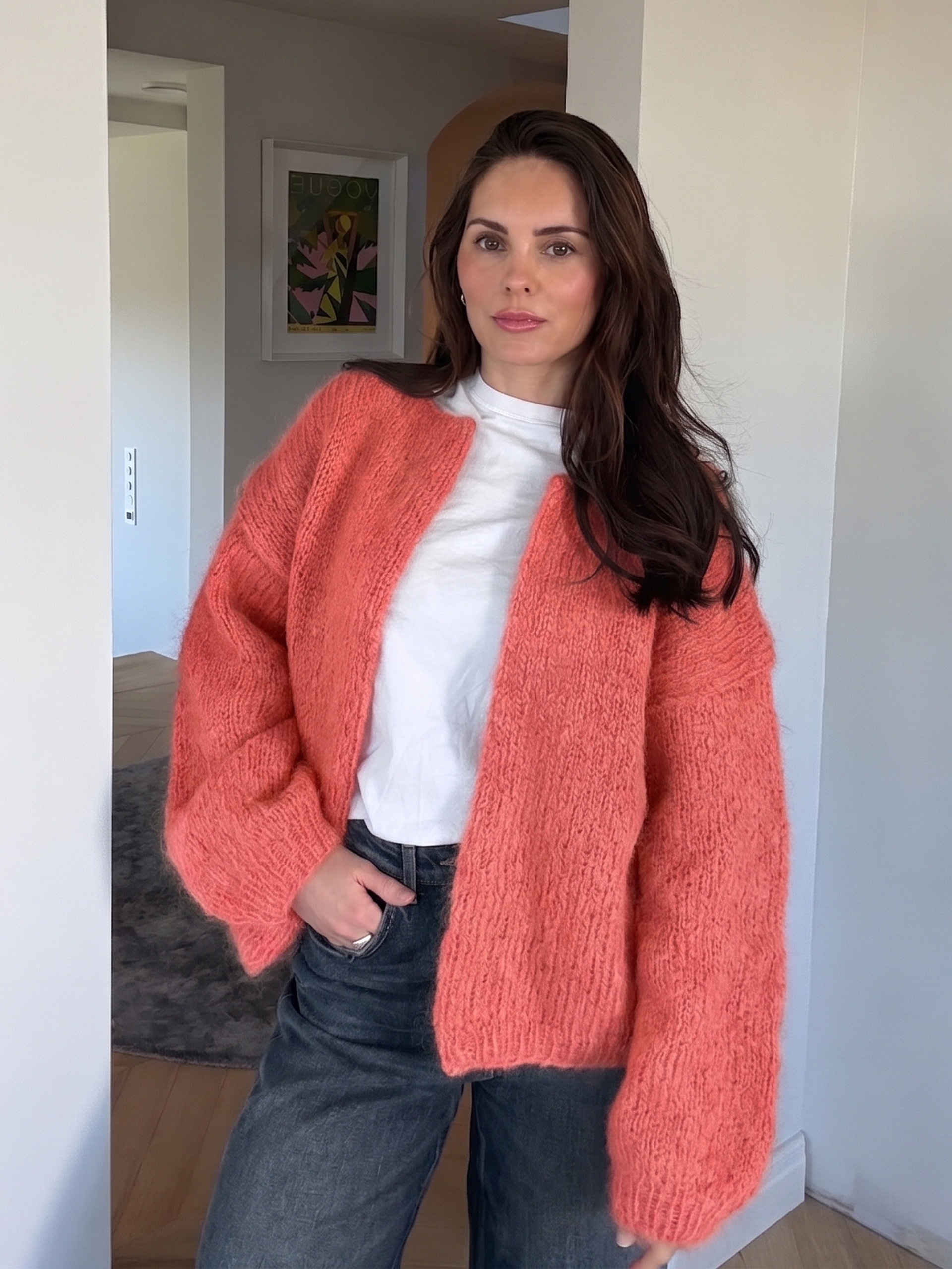 Ada cardigan korall
