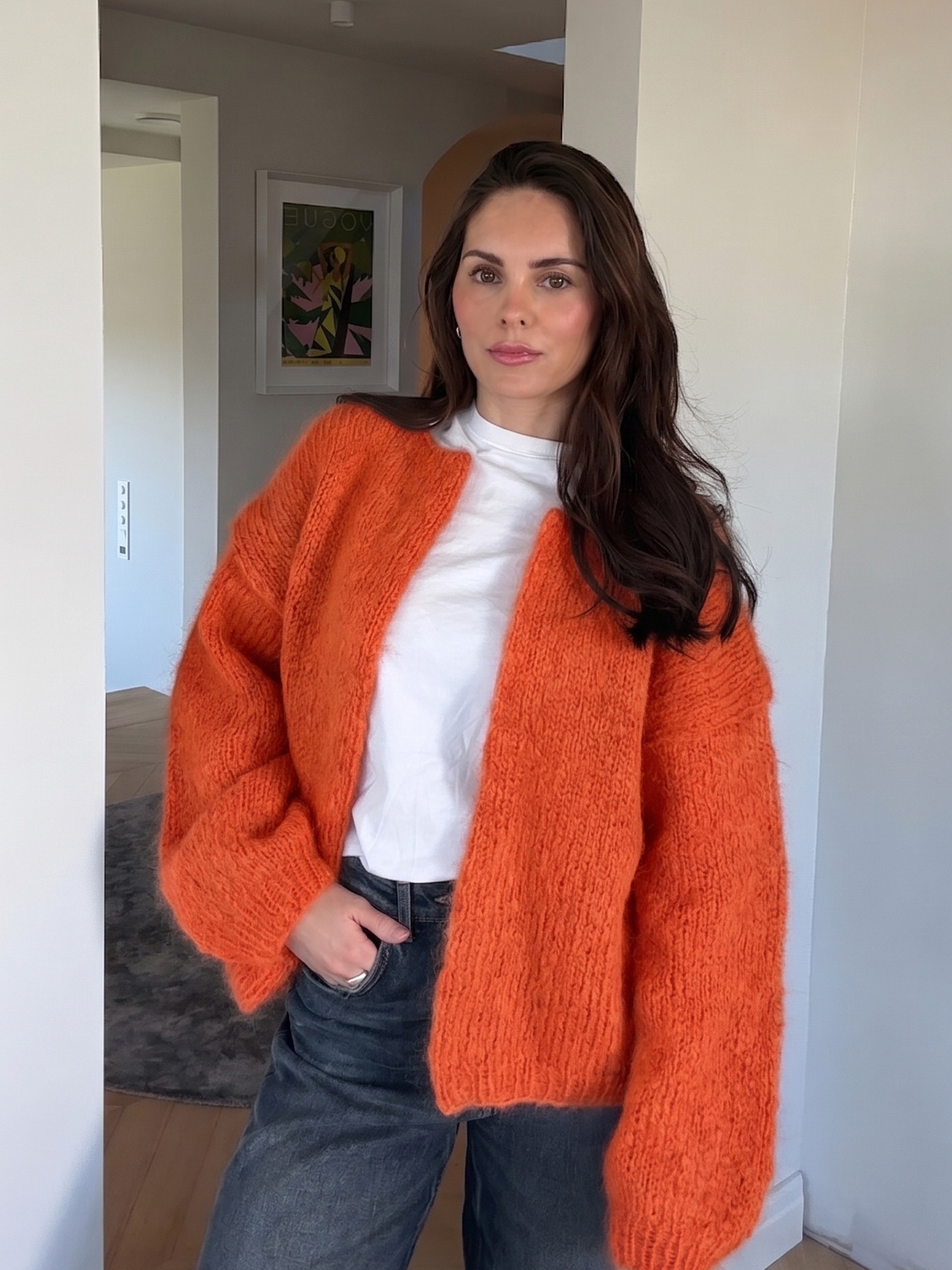 Ada cardigan orange
