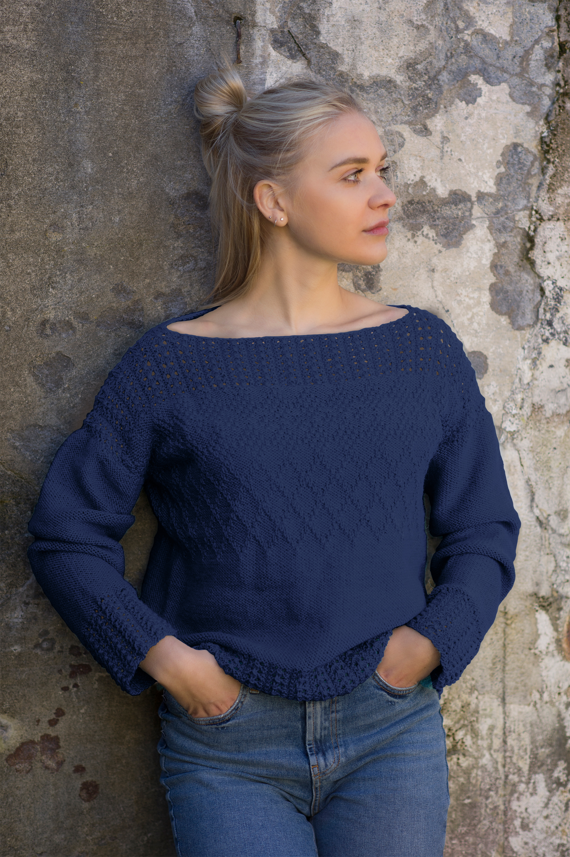 Blix tröja djupblå