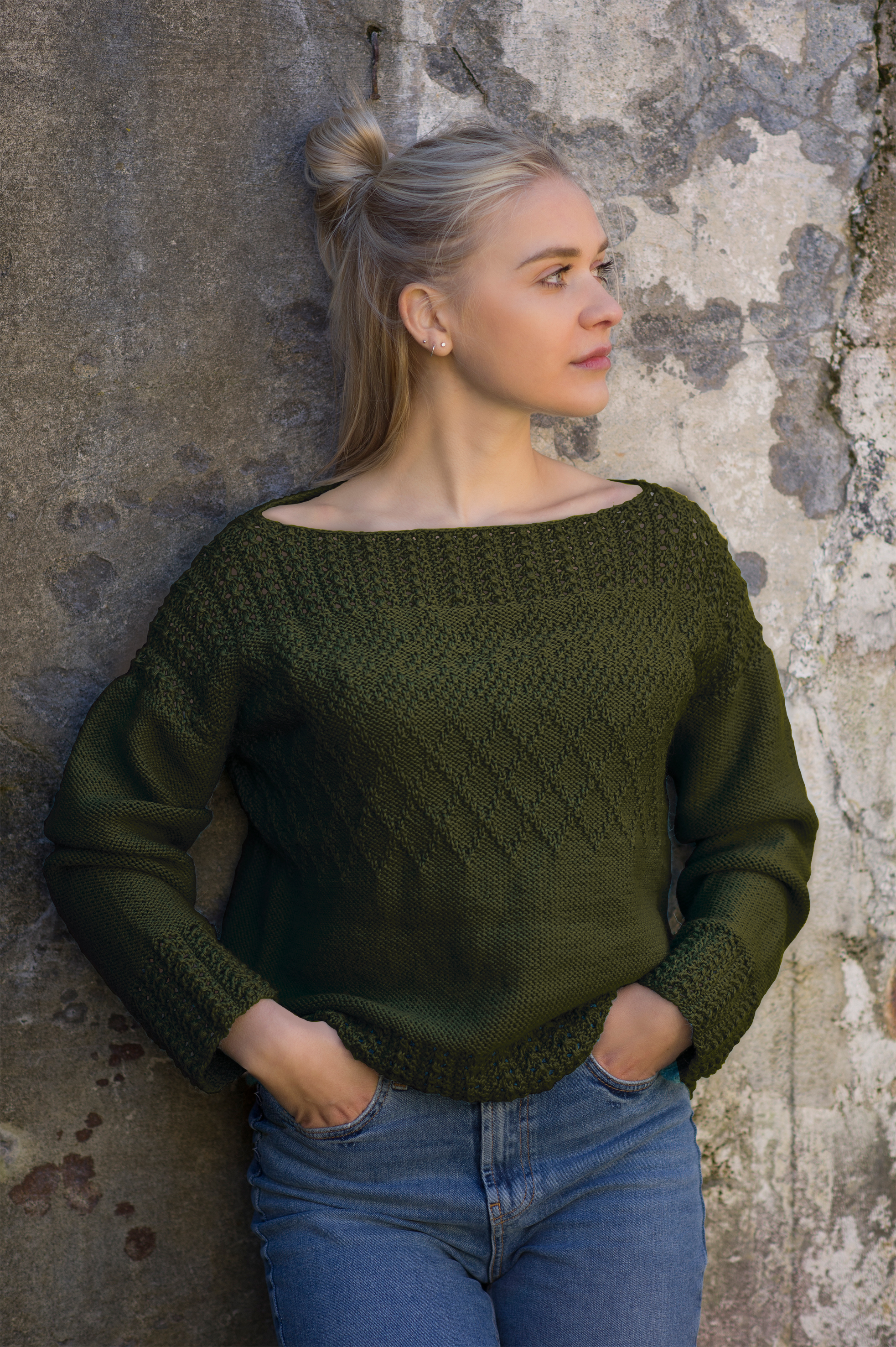 Blix tröja mörk grön