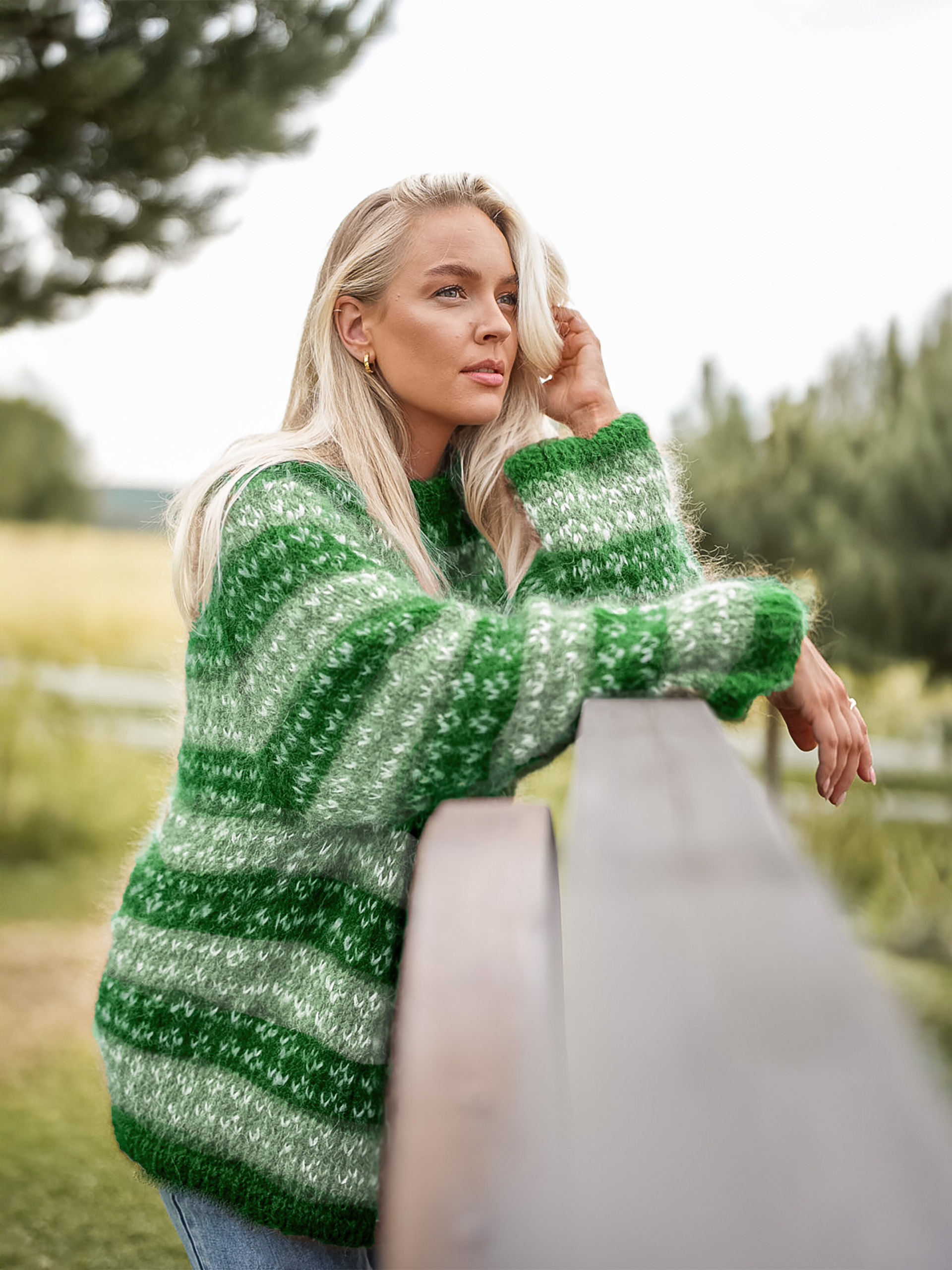 523V-01u Blome genser vol.2 klar grønn