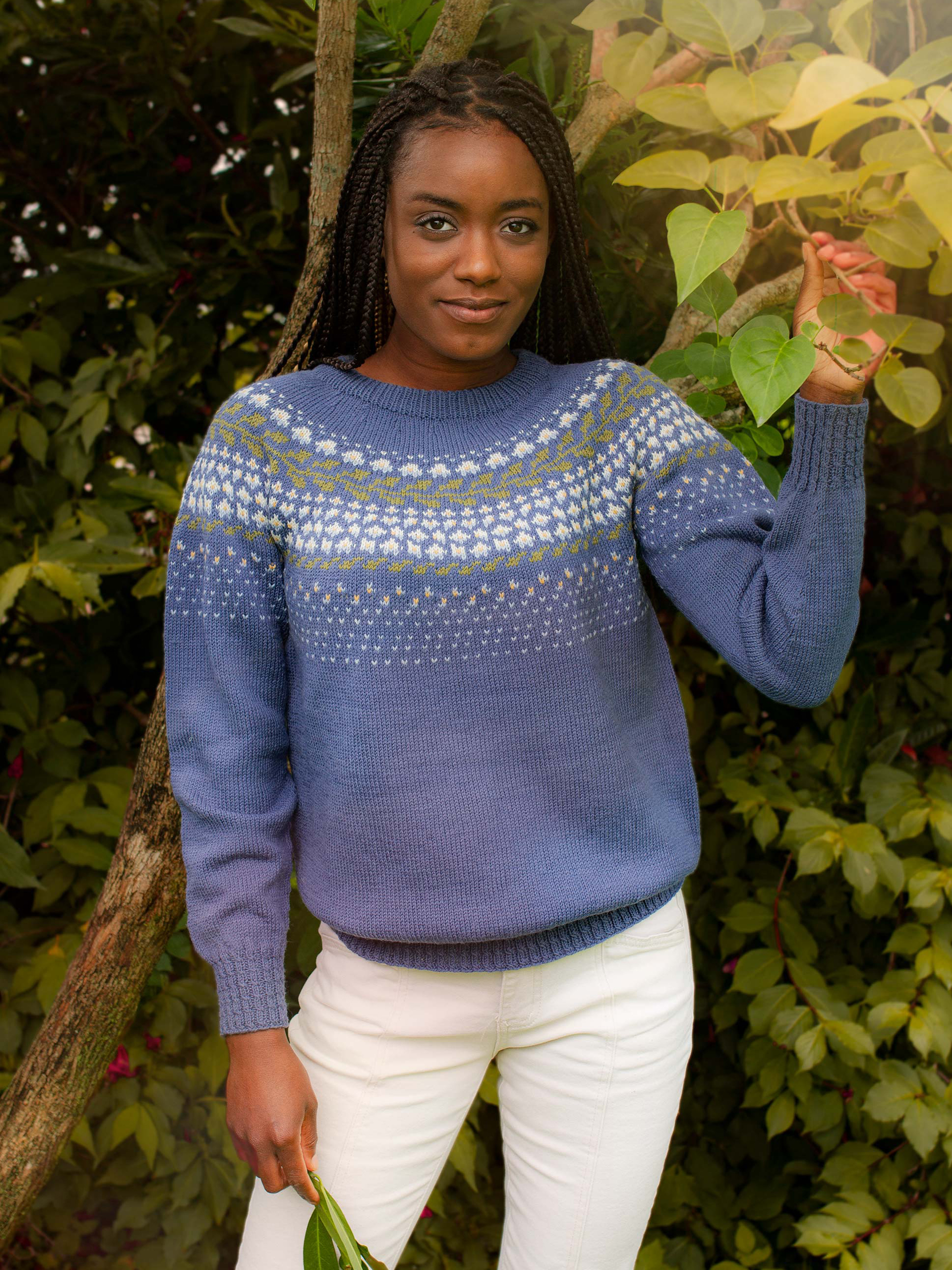 BLOMSTRING tröja denim