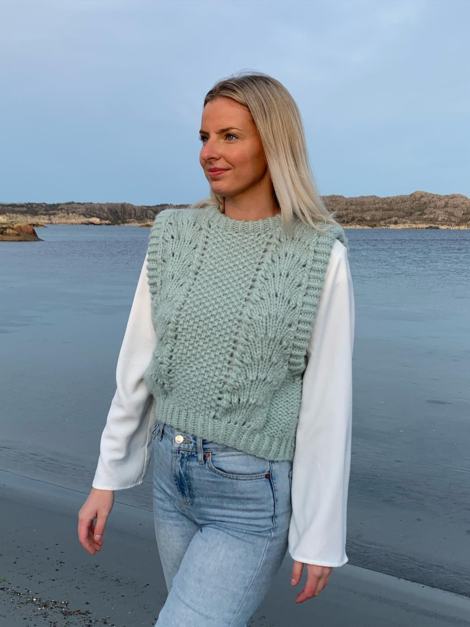 BØLGEVÄST Jadegrön