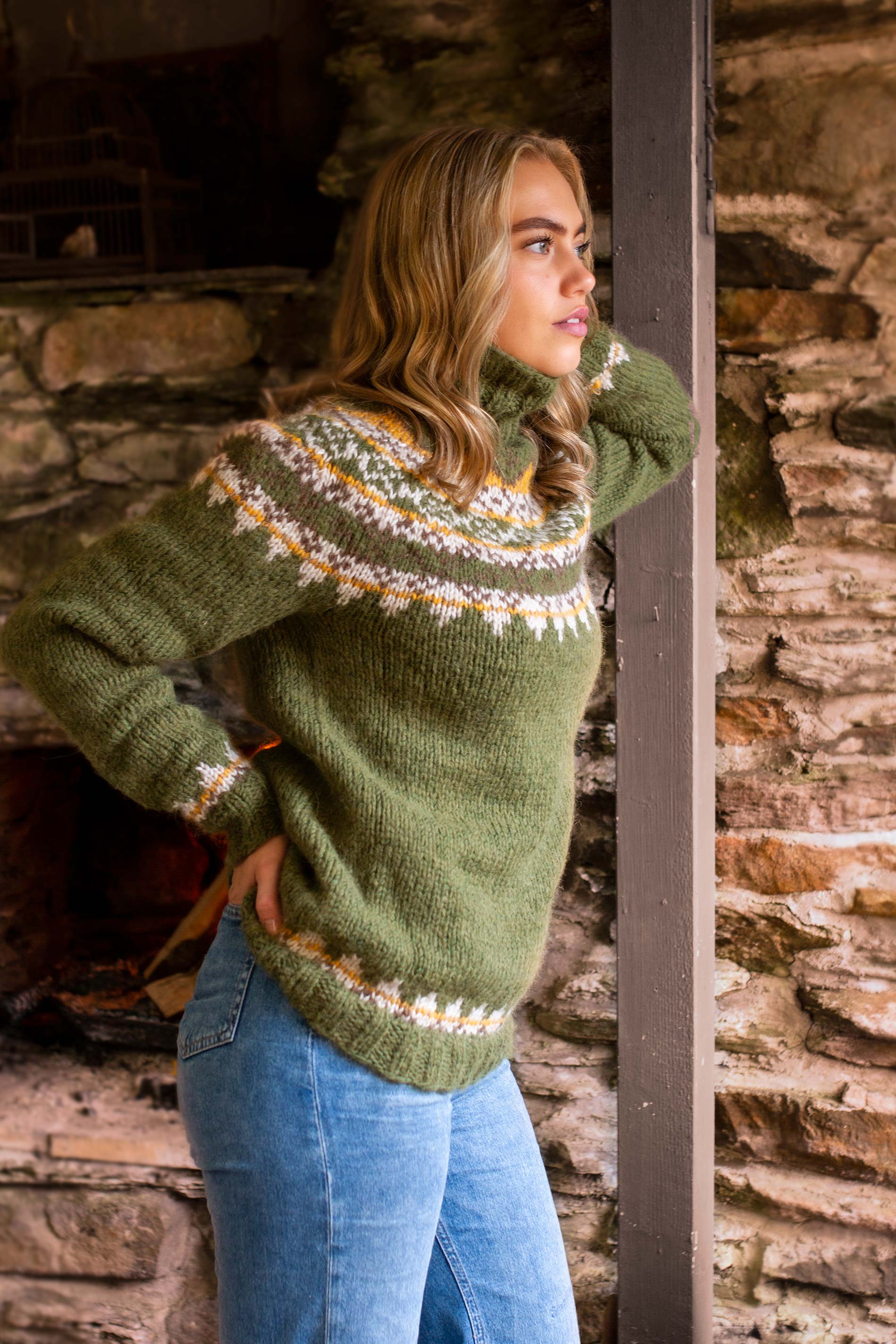 BREMNES damtröja grön