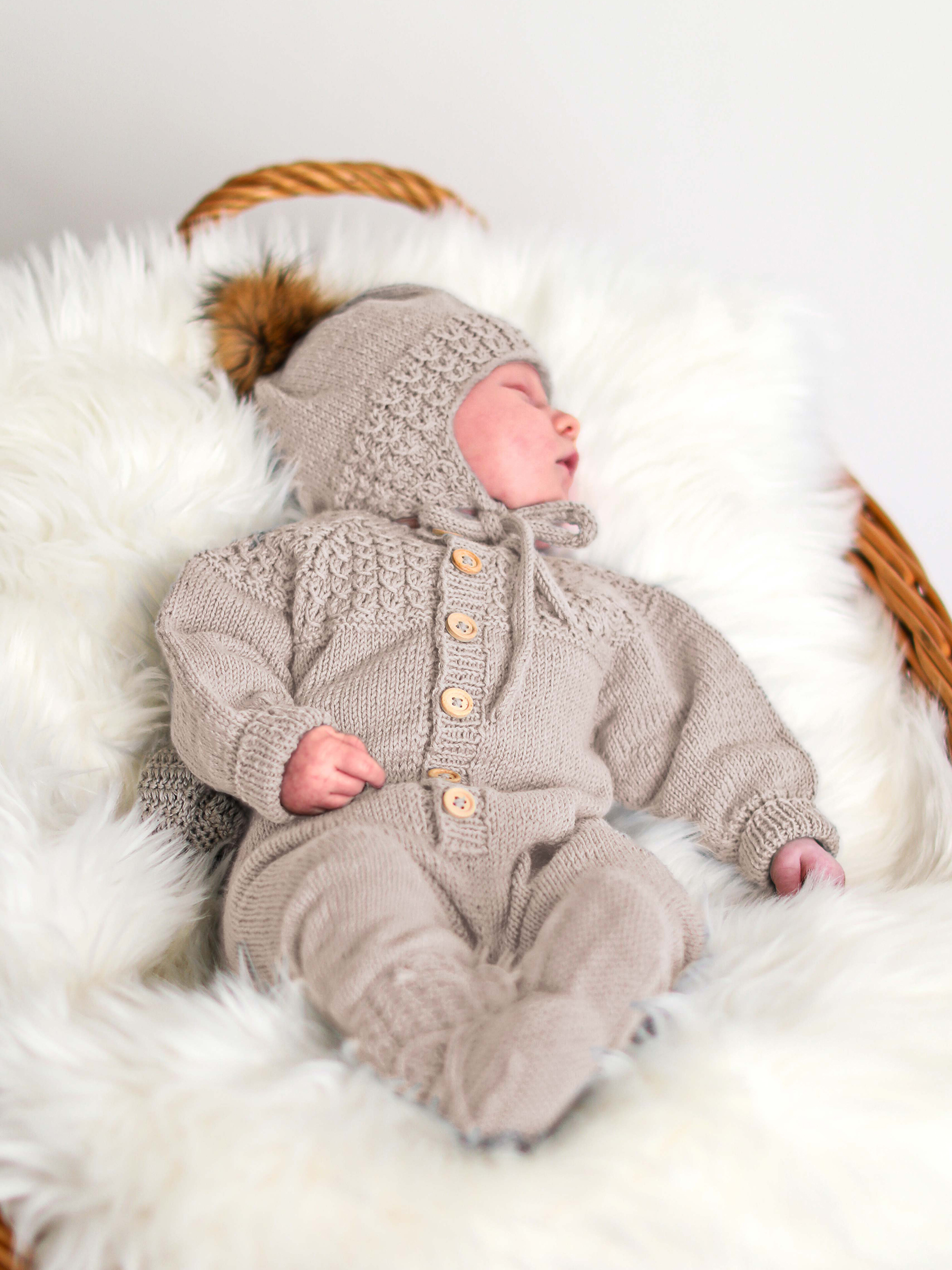 Bysse babydräkt beige