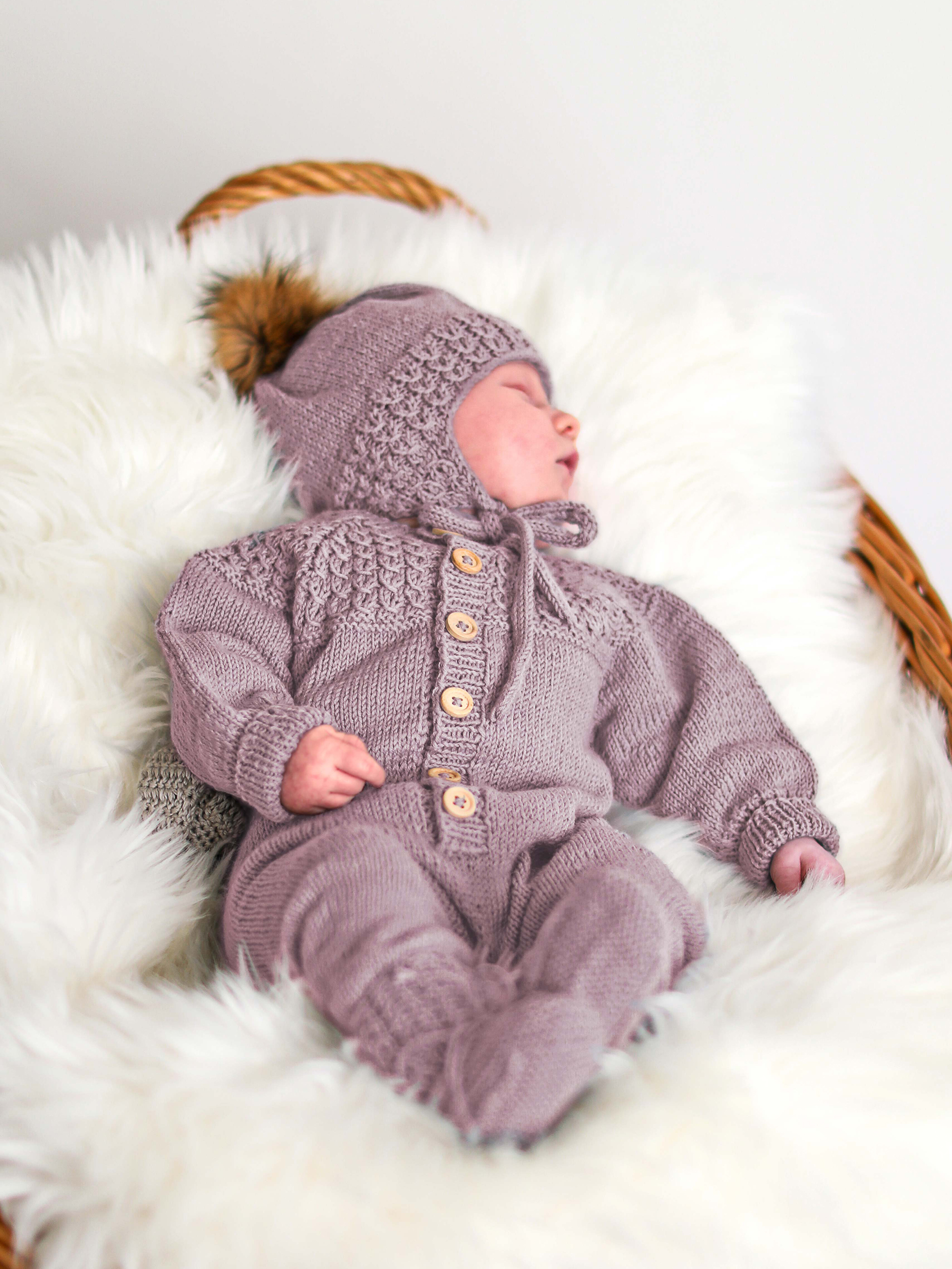 Bysse babydräkt dammig rosa