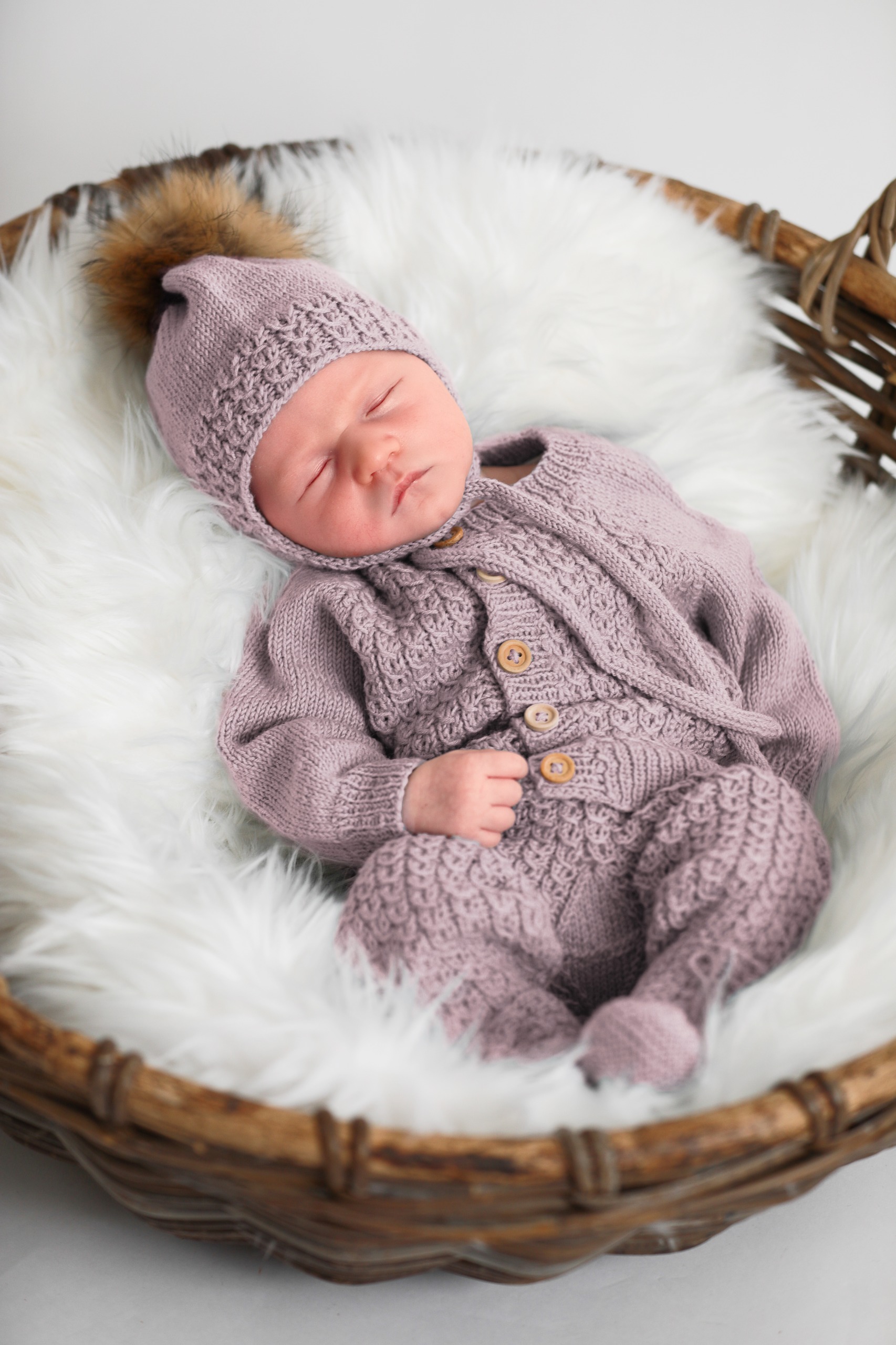 Bysse babyset dammig rosa