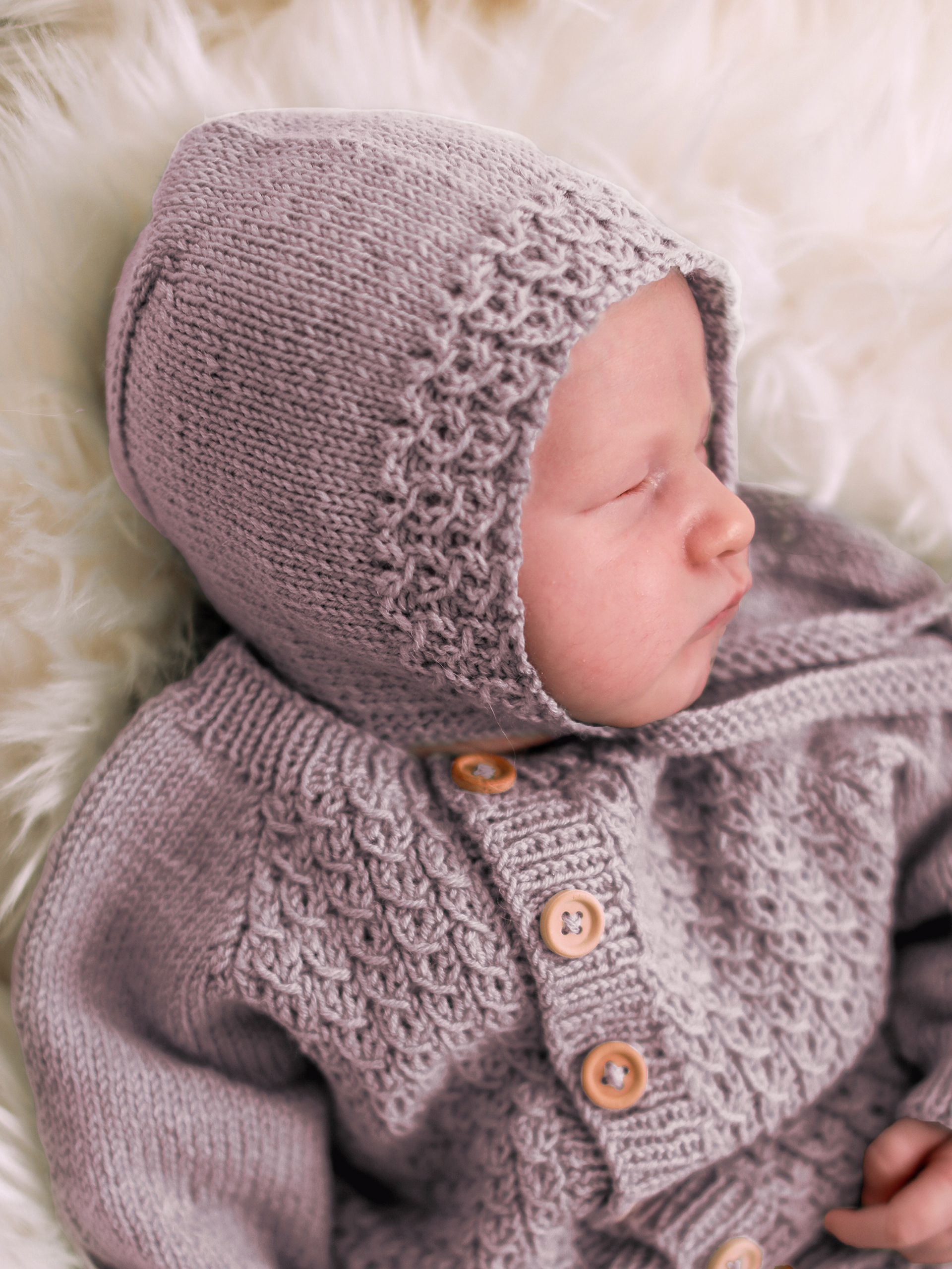 Bysse hätta och sockor dammig rosa