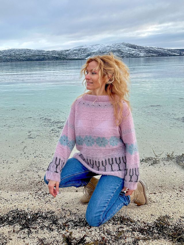 521E-02b Champagneflicka tröja