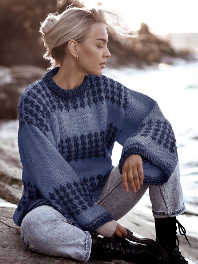 Charlie Saga tröja denim