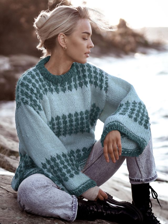 Charlie Saga tröja petrol