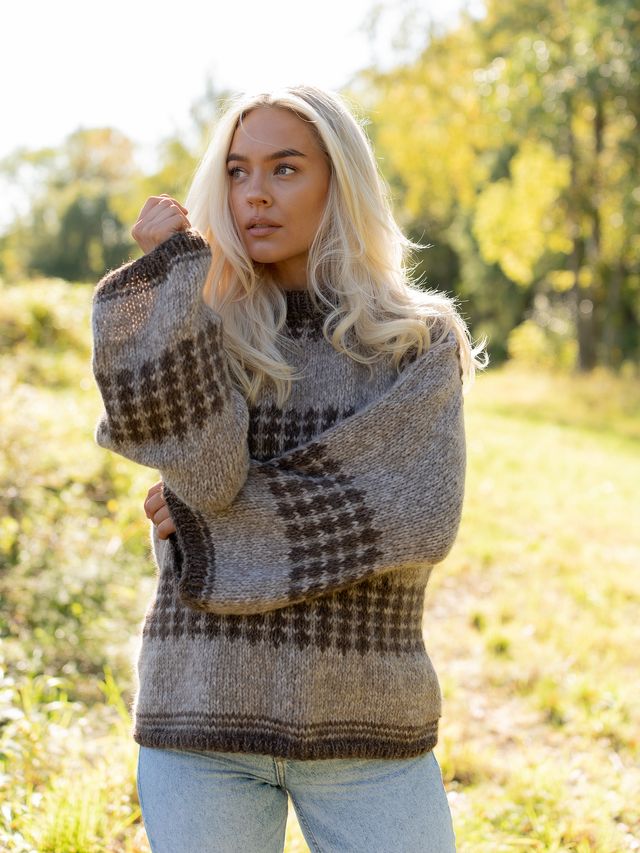 Charlie Saga tröja beige/brun