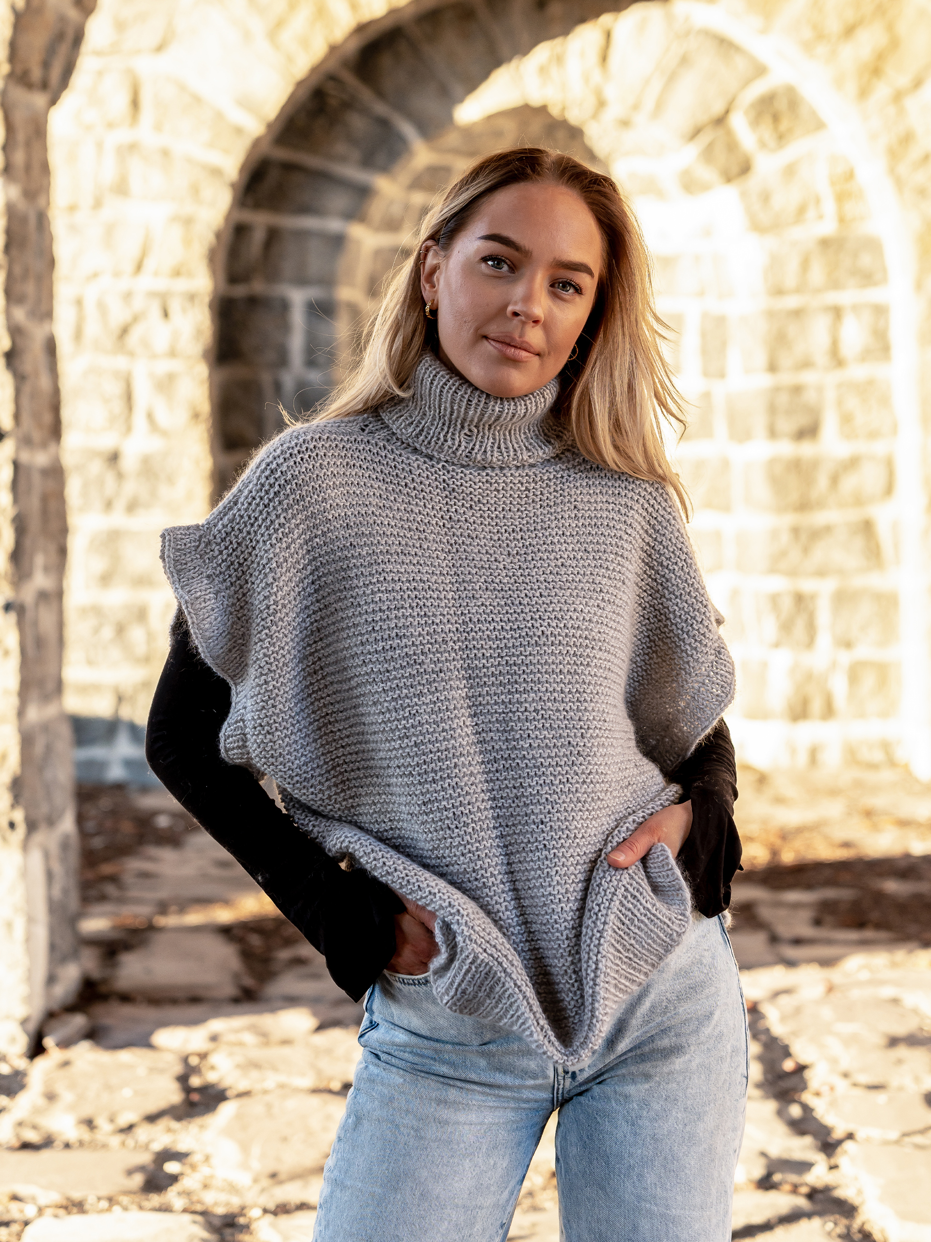 Døli väst ljus grå