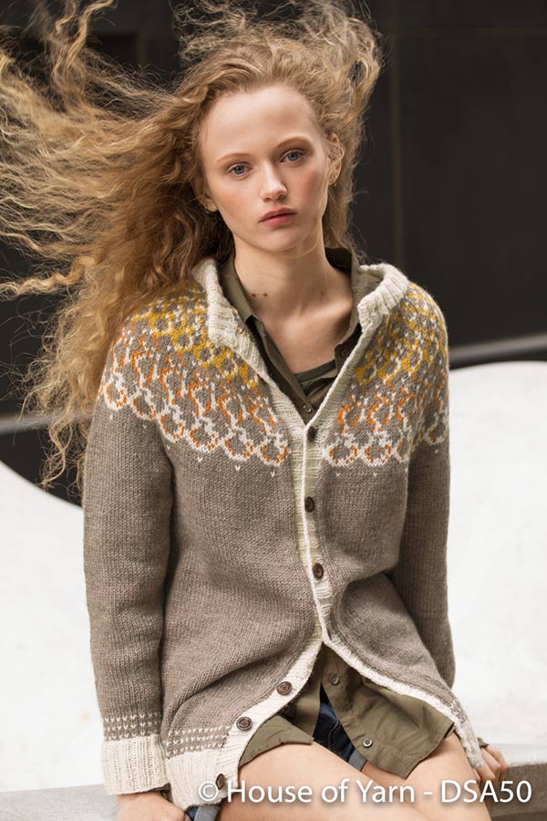 50-07 Isolde Rundstrikk Jakke
