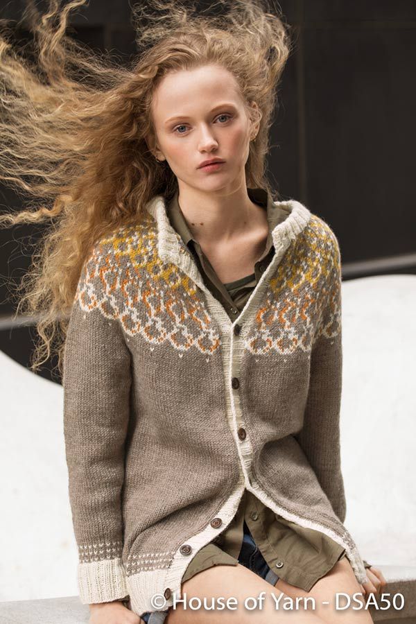 50-07 Isolde Rundstrikk Jakke