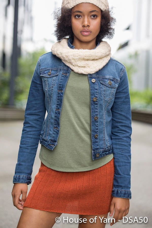 50-14 Idelle Ribskjørt