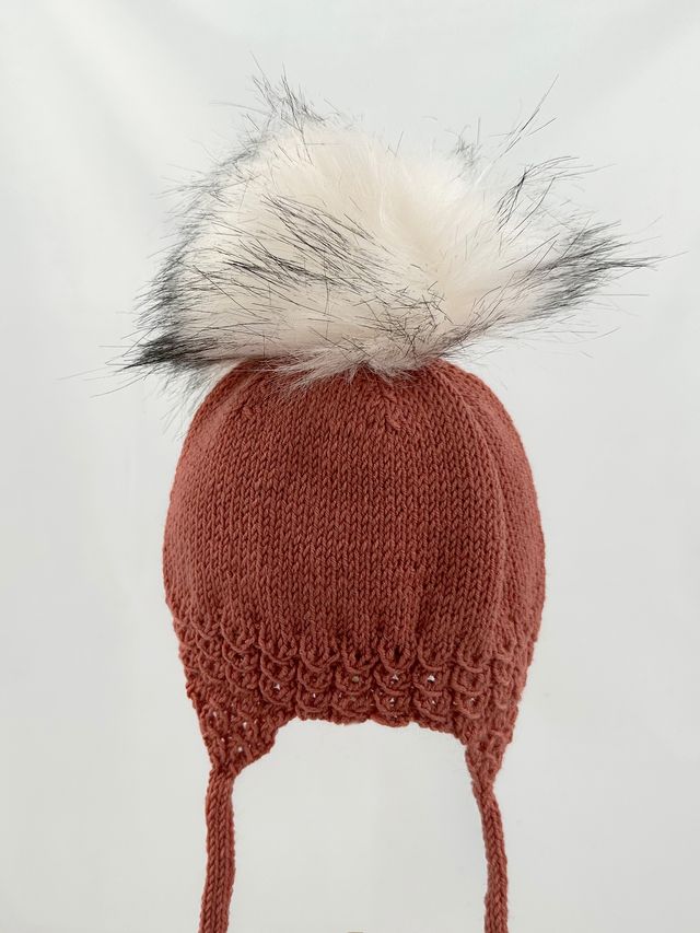 Pom-pon, Akryl, 9-11cm, Hvit/Svart