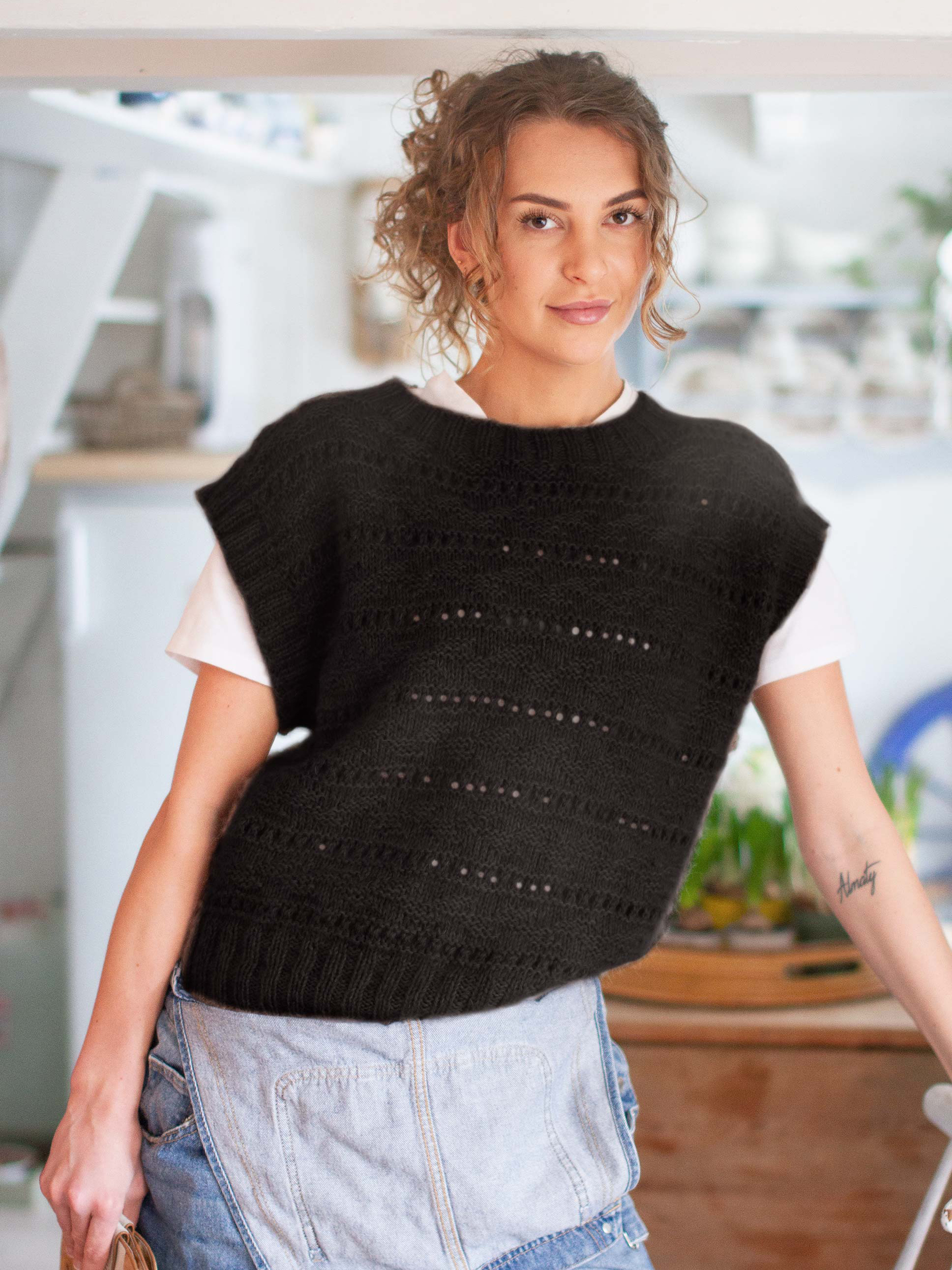 Englamark väst svart