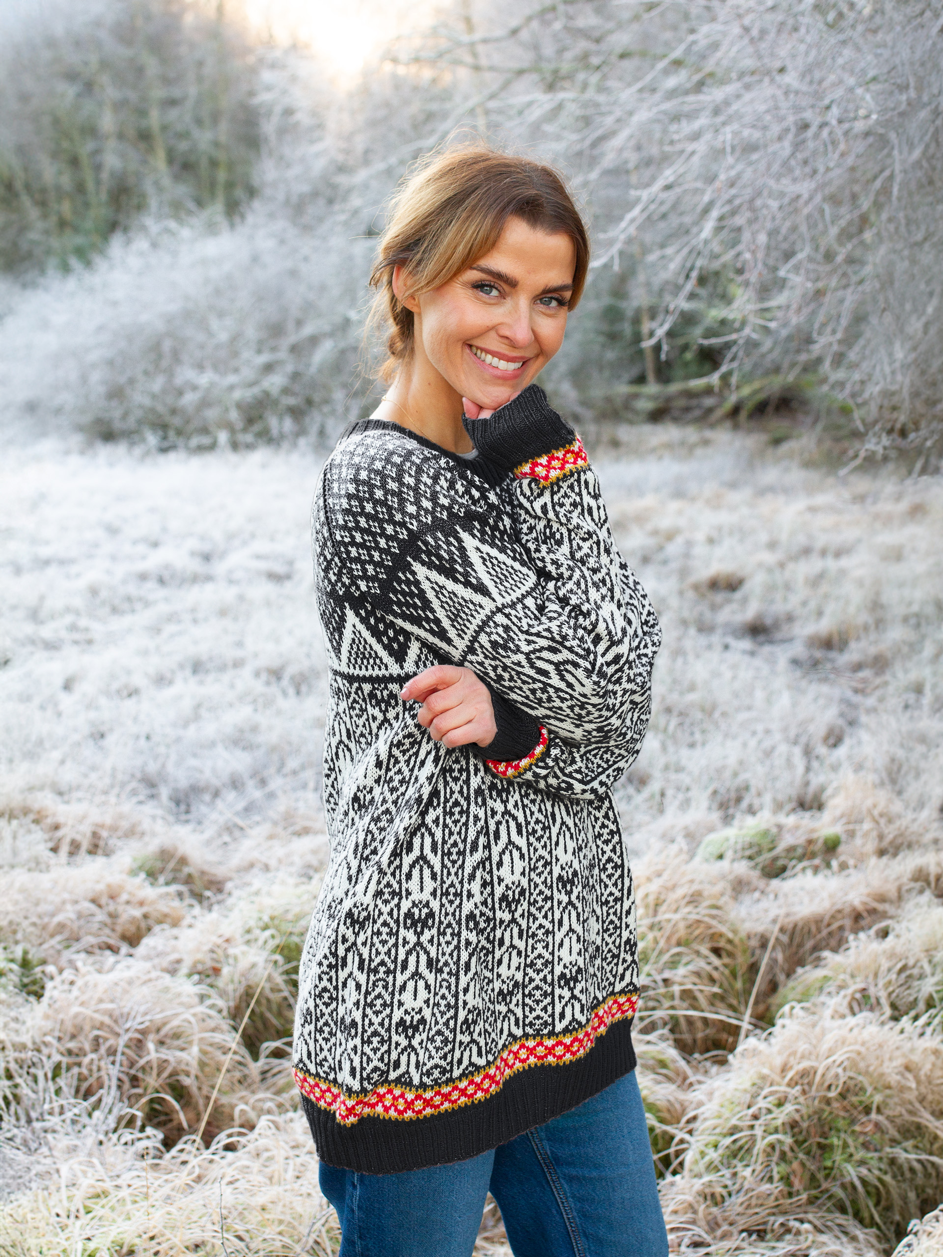 521K-07c FLÅM tröja dame