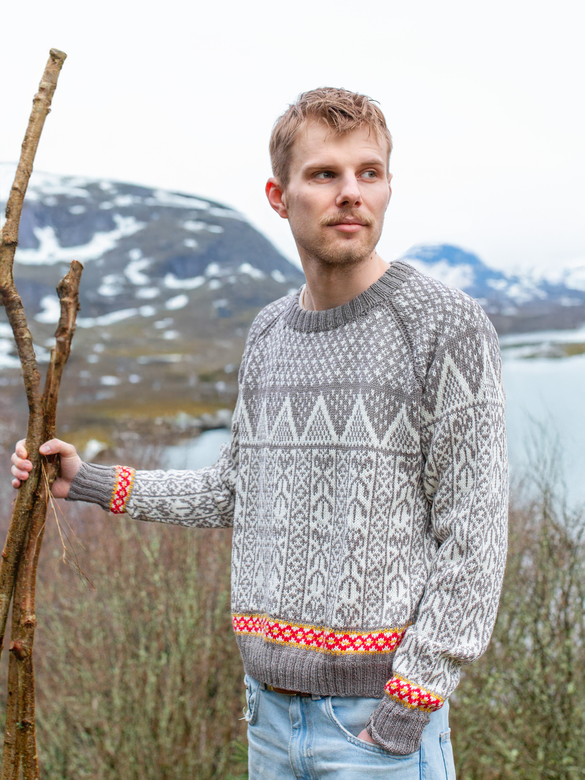 521K-06a FLÅM tröja herr