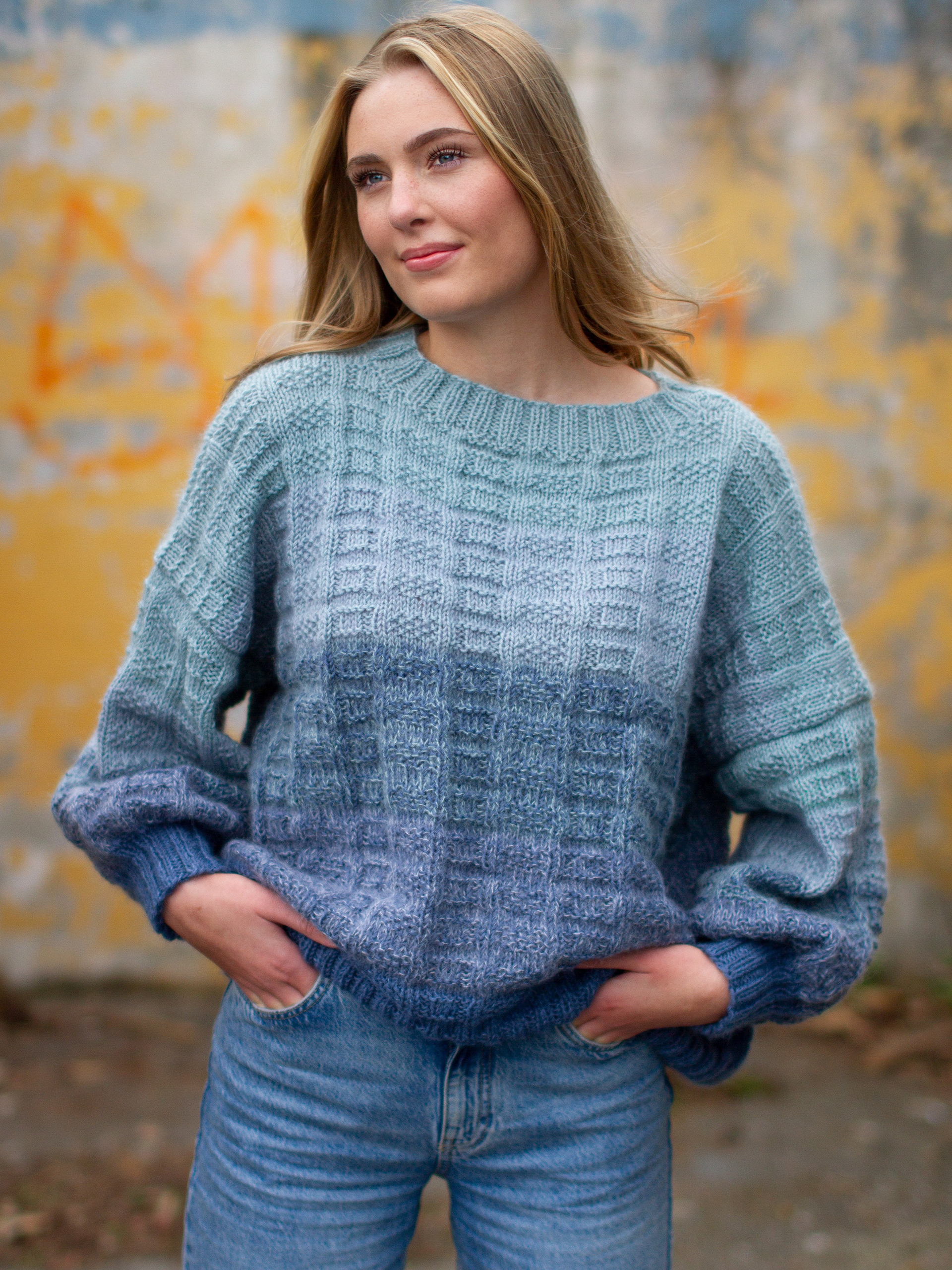 FLASHDANCE tröja blå