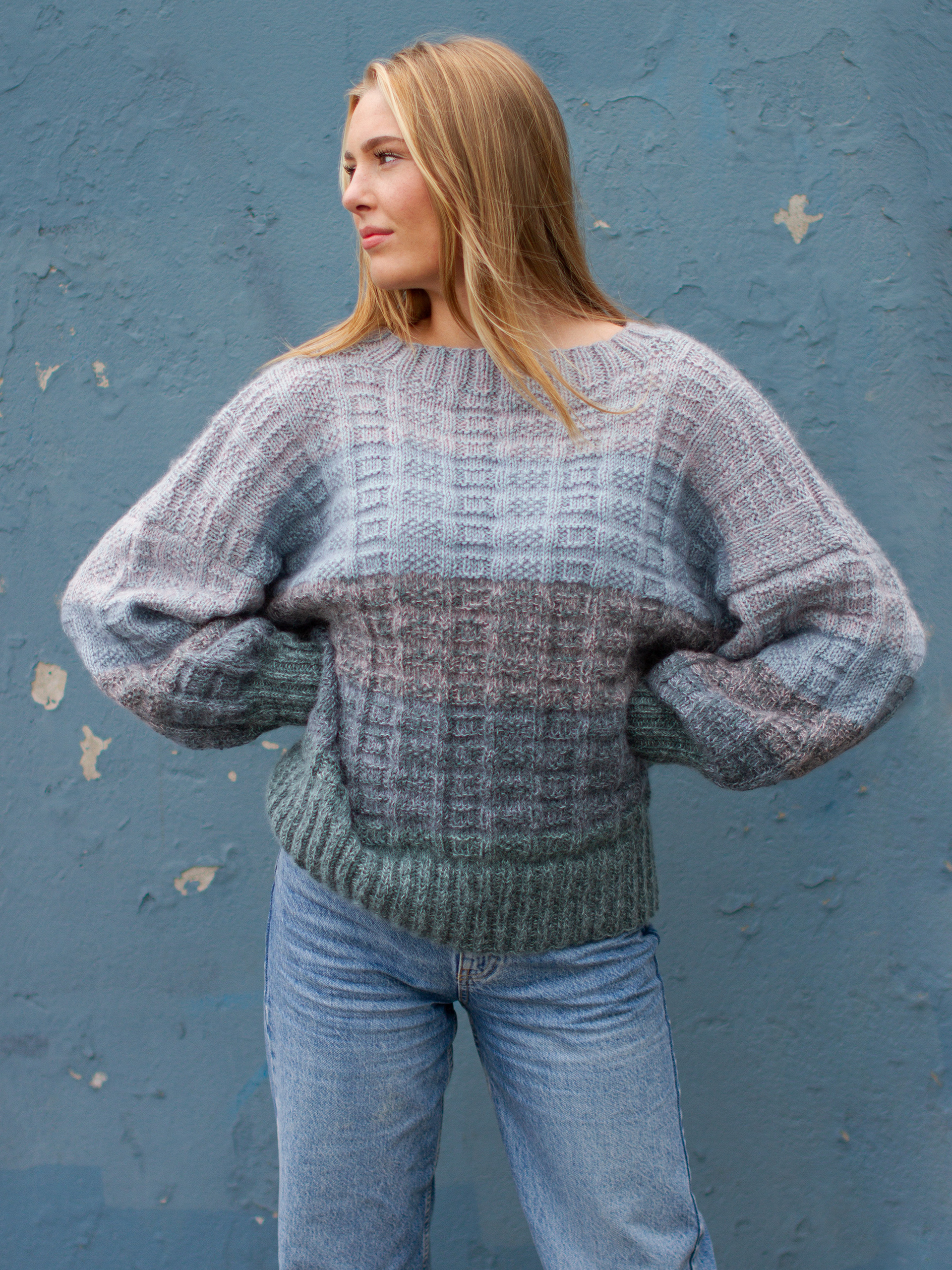 FLASHDANCE tröja grågrön