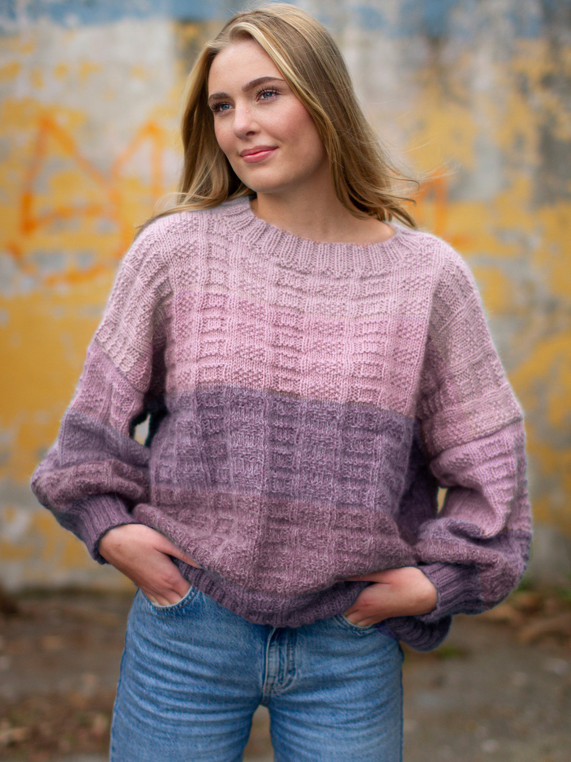 FLASHDANCE tröja rosalila