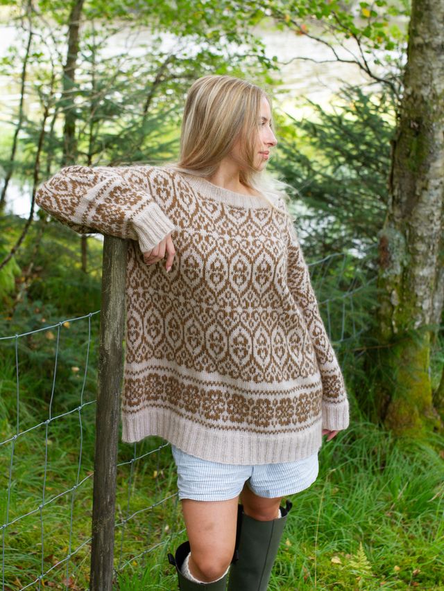 425K-02 FLID tröja vol.1 sand koppar