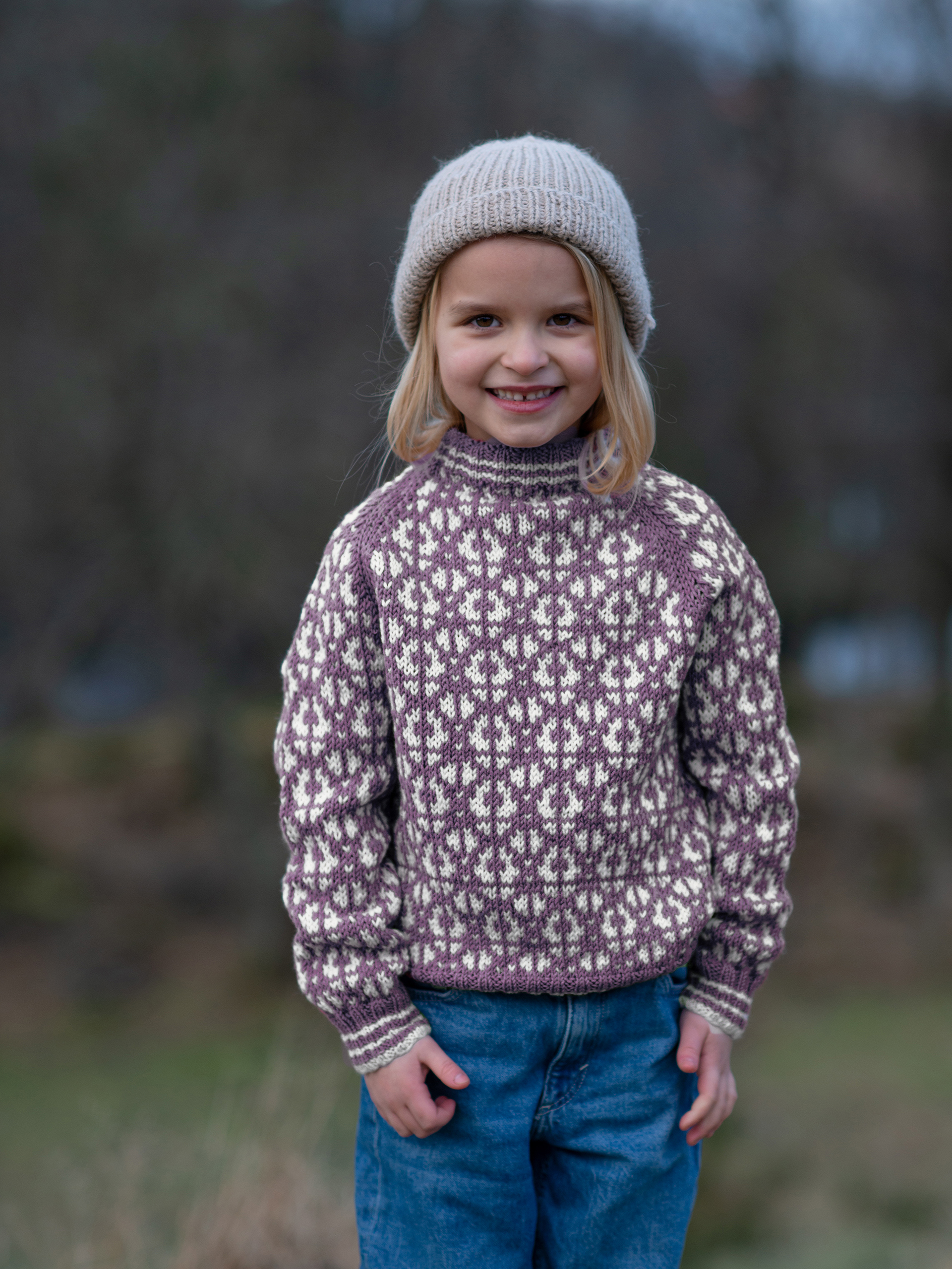 Flokk Mini tröja dov grålila