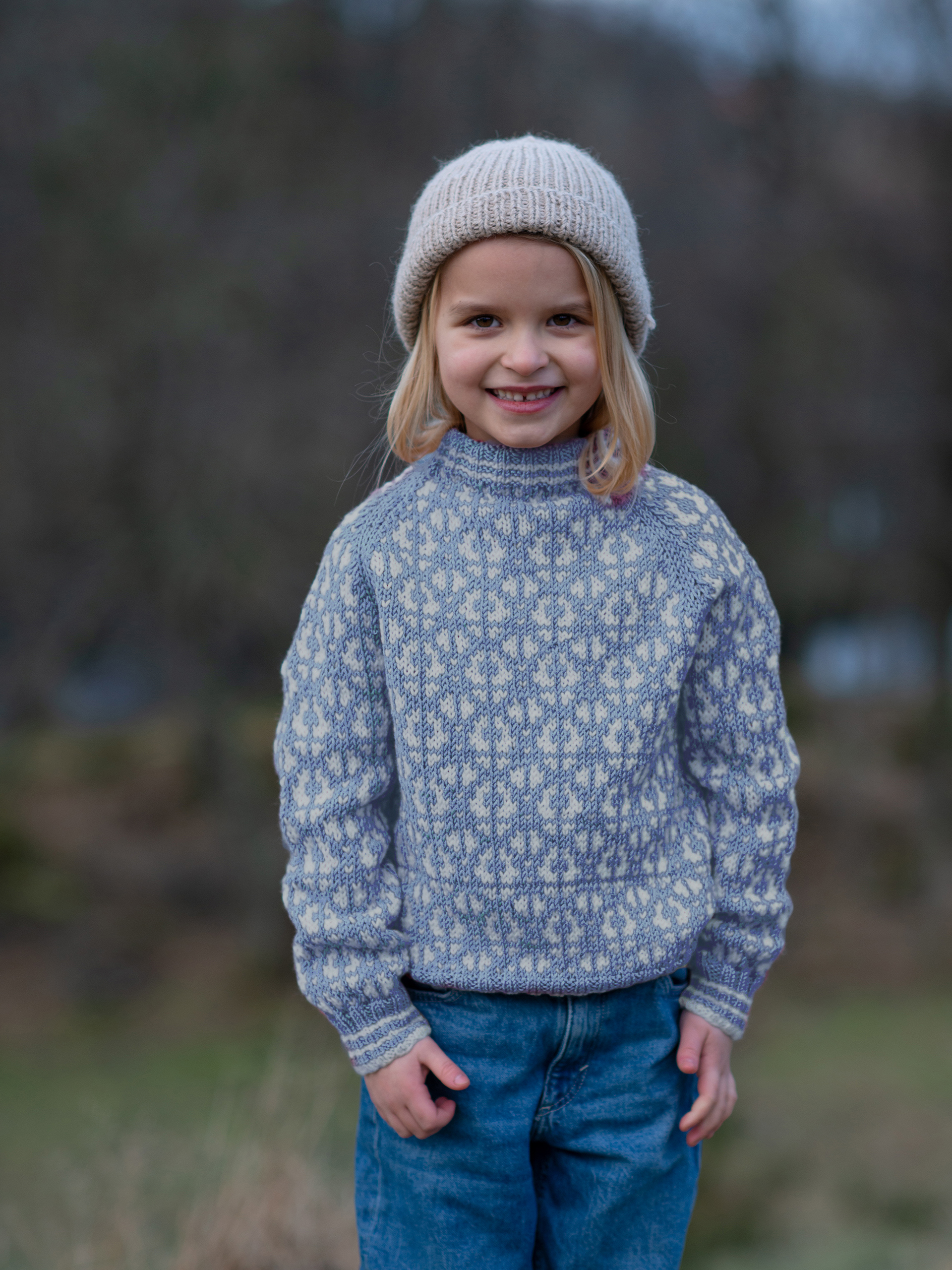 Flokk Mini tröja ljus blå