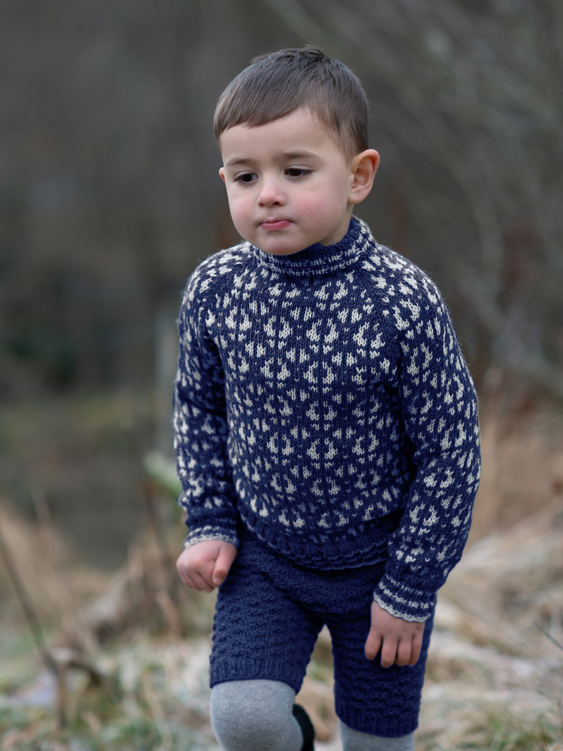 Flokk Mini tröja marin