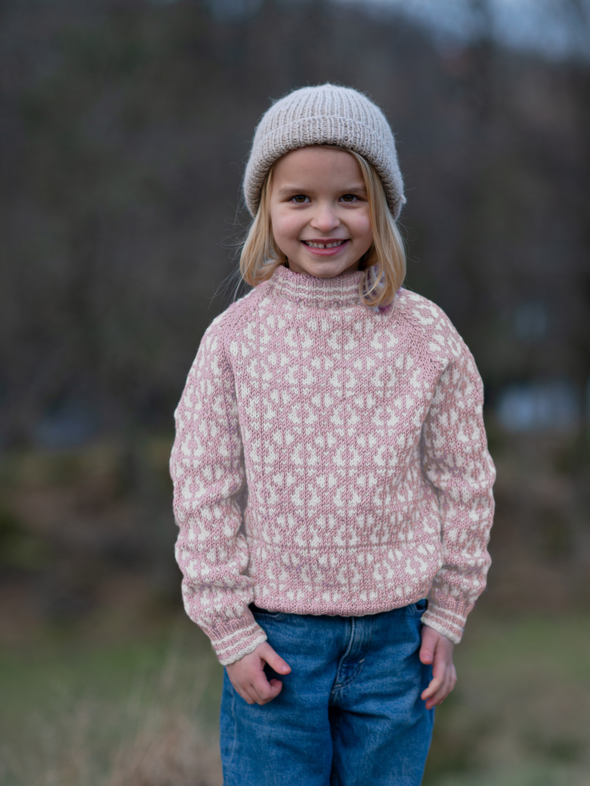 Flokk Mini tröja puderrosa