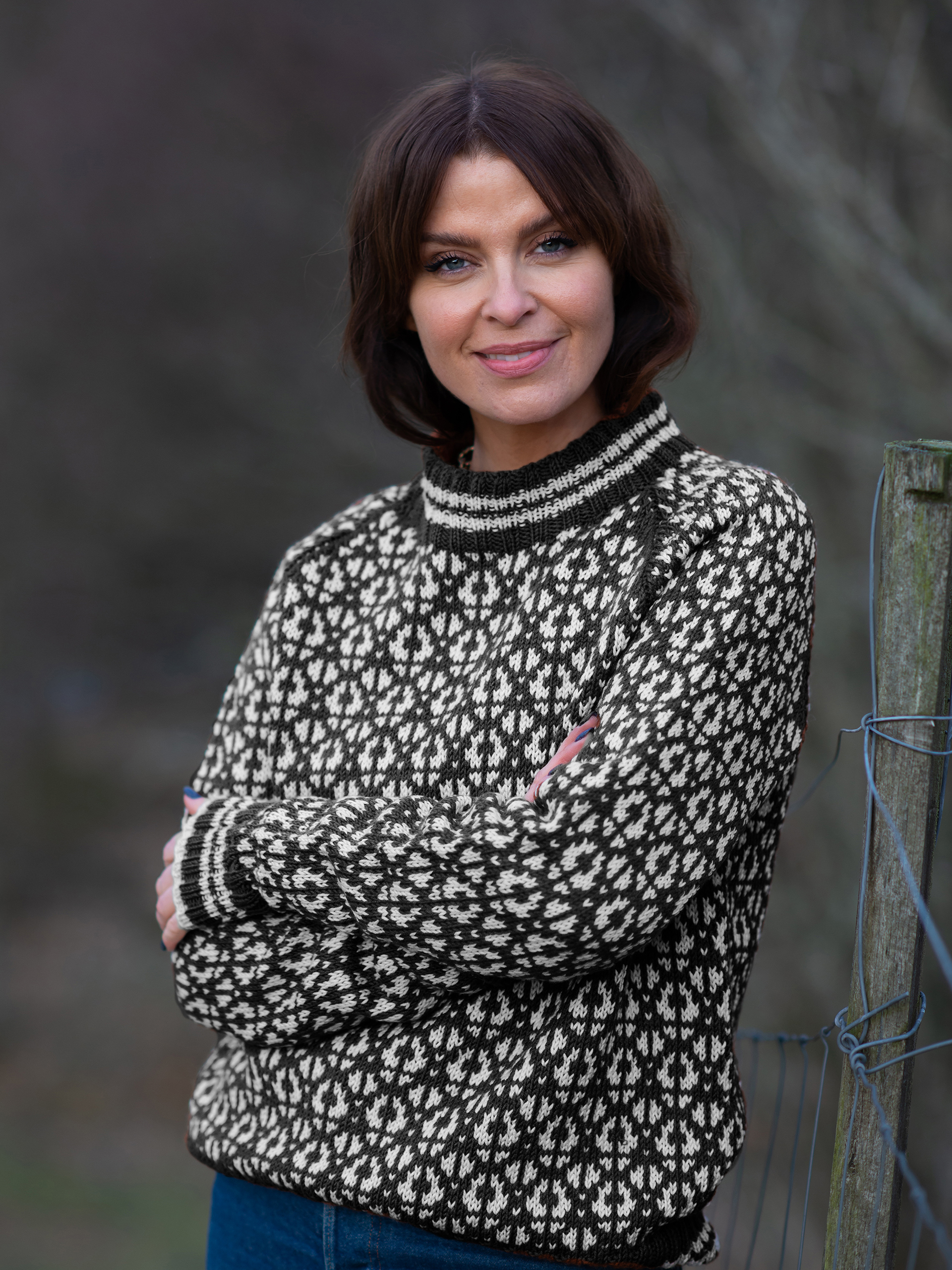 Flokk tröja dam svart/kitt