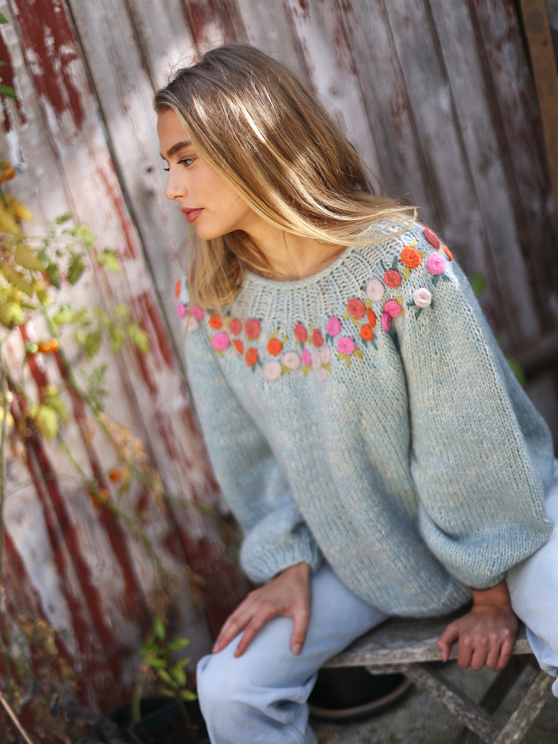 FLOW tröja lys petrol