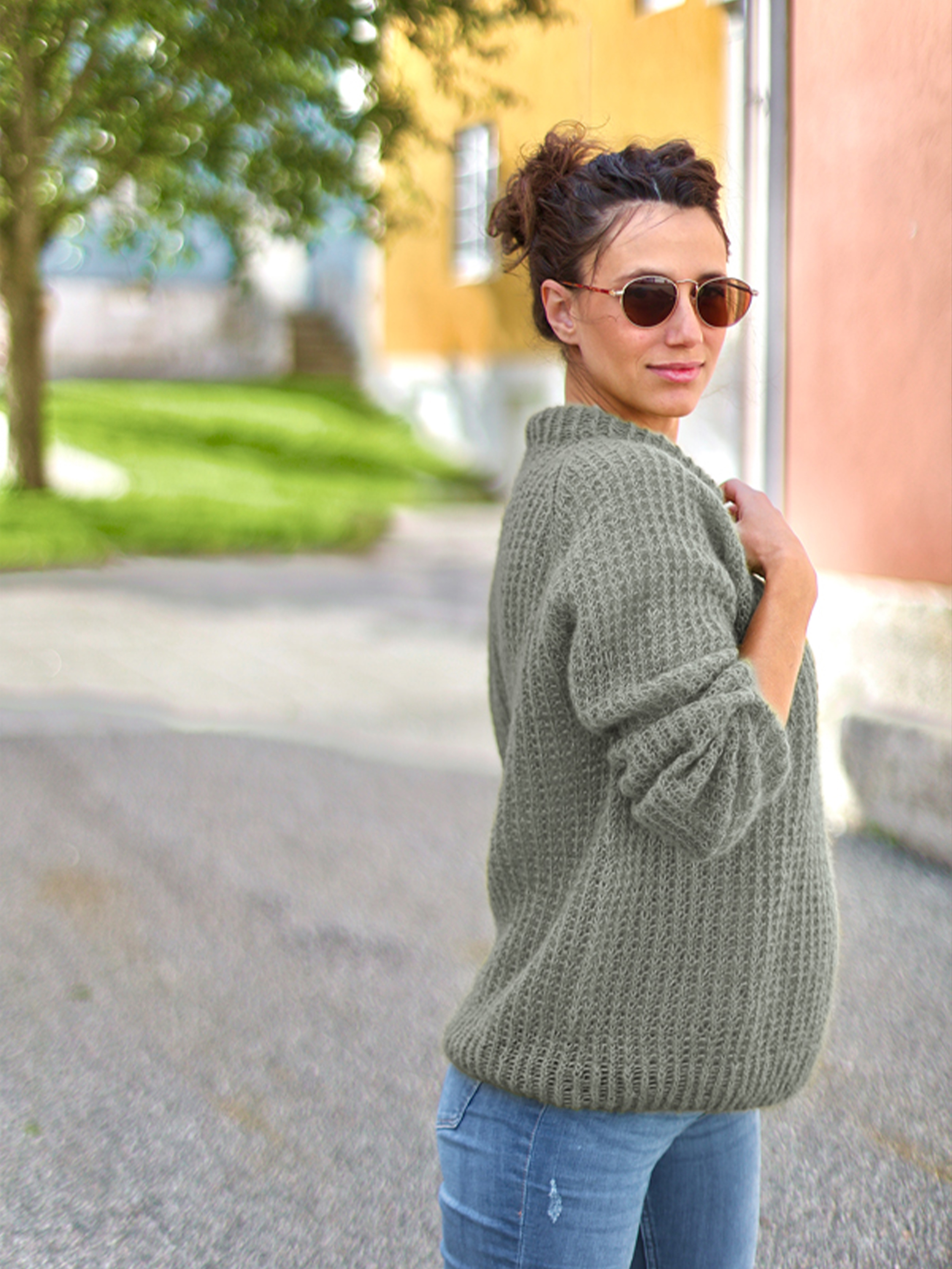 FRID tröja salviagrön