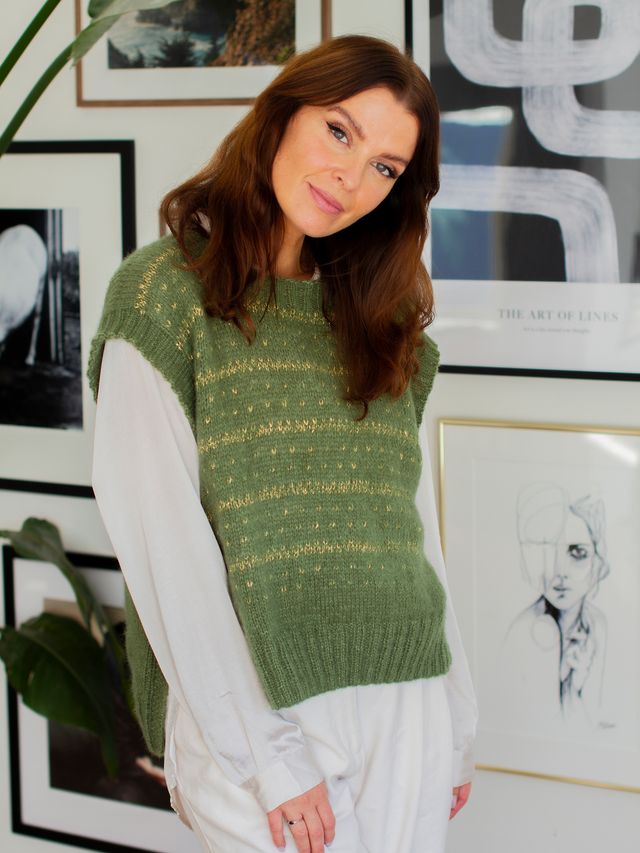 GLISSANDO väst grön