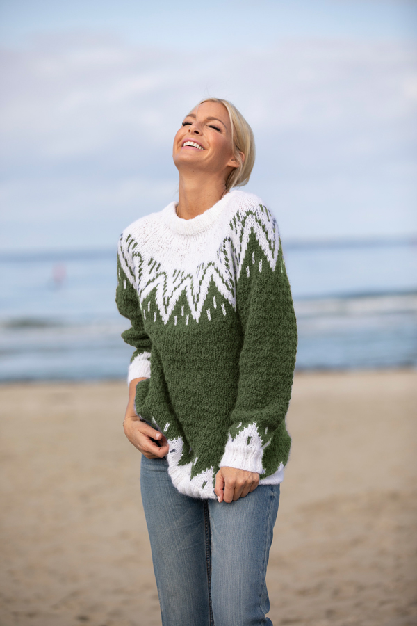 1923-5 Mamma tröja grön