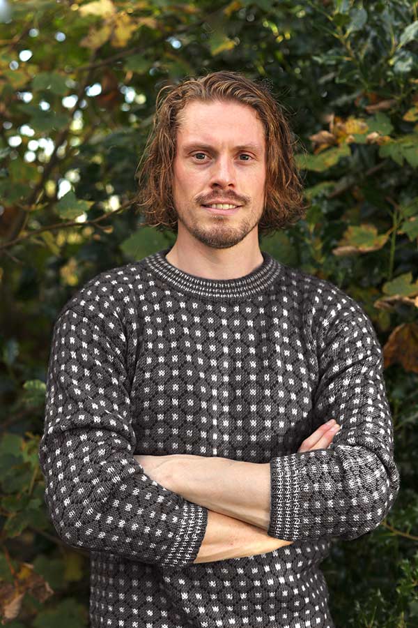 EDDA gråmelert herre