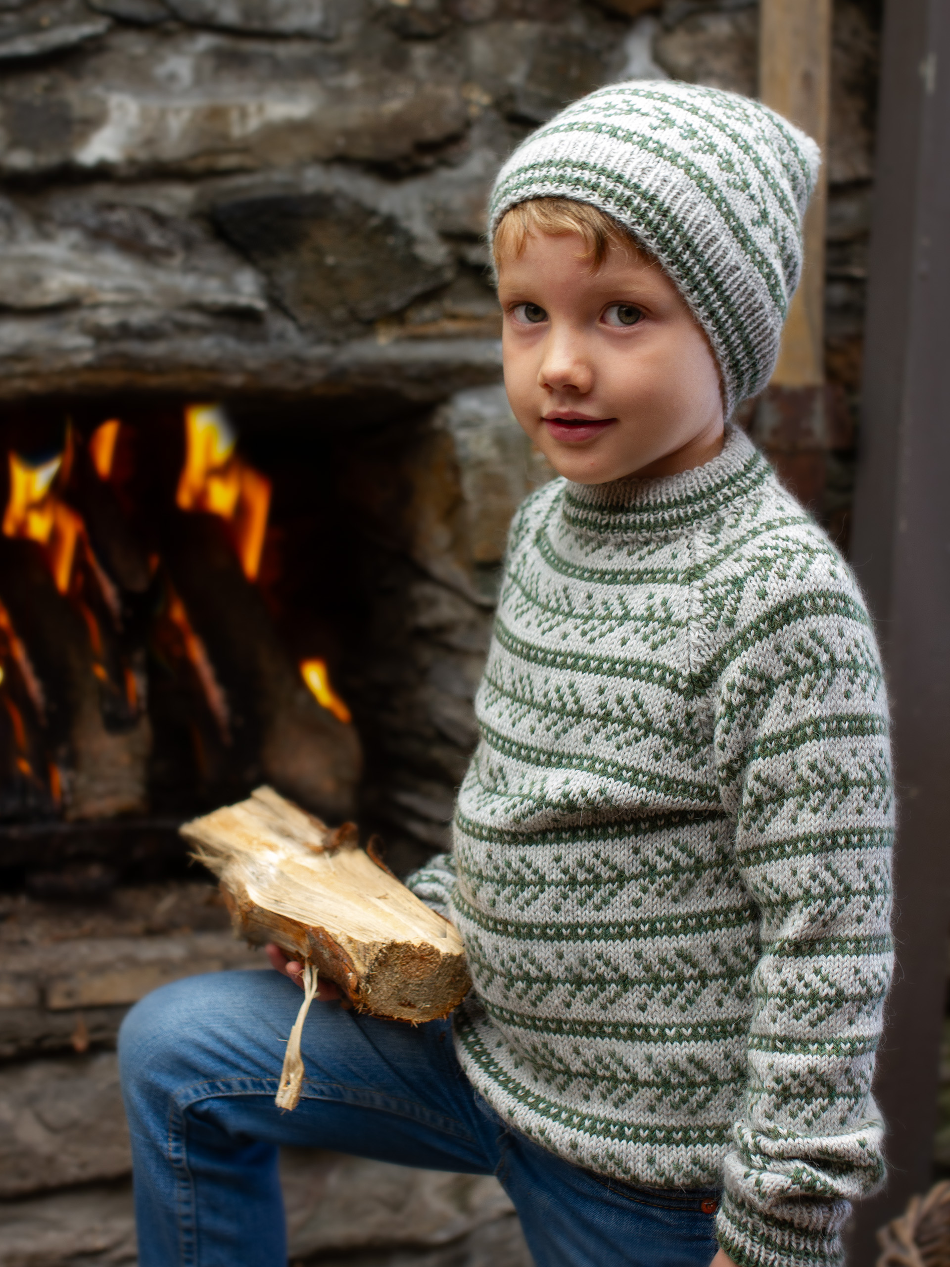 GRANSKOTT tröja & mössa mini ljus grå