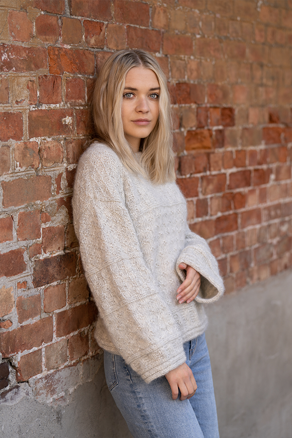 Harmoni tröja pärlgrå