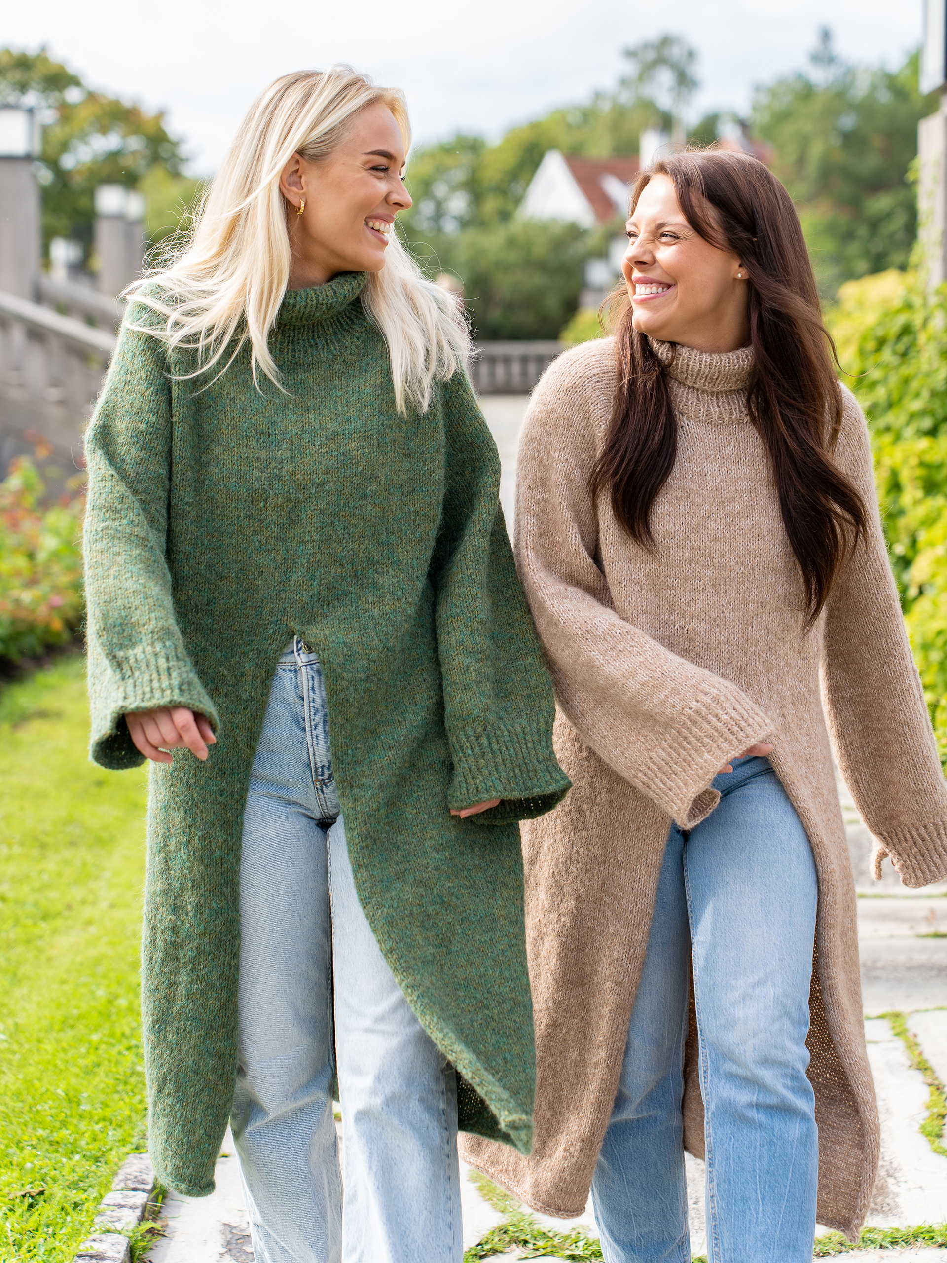 HEARTFELT kjolegenser grön