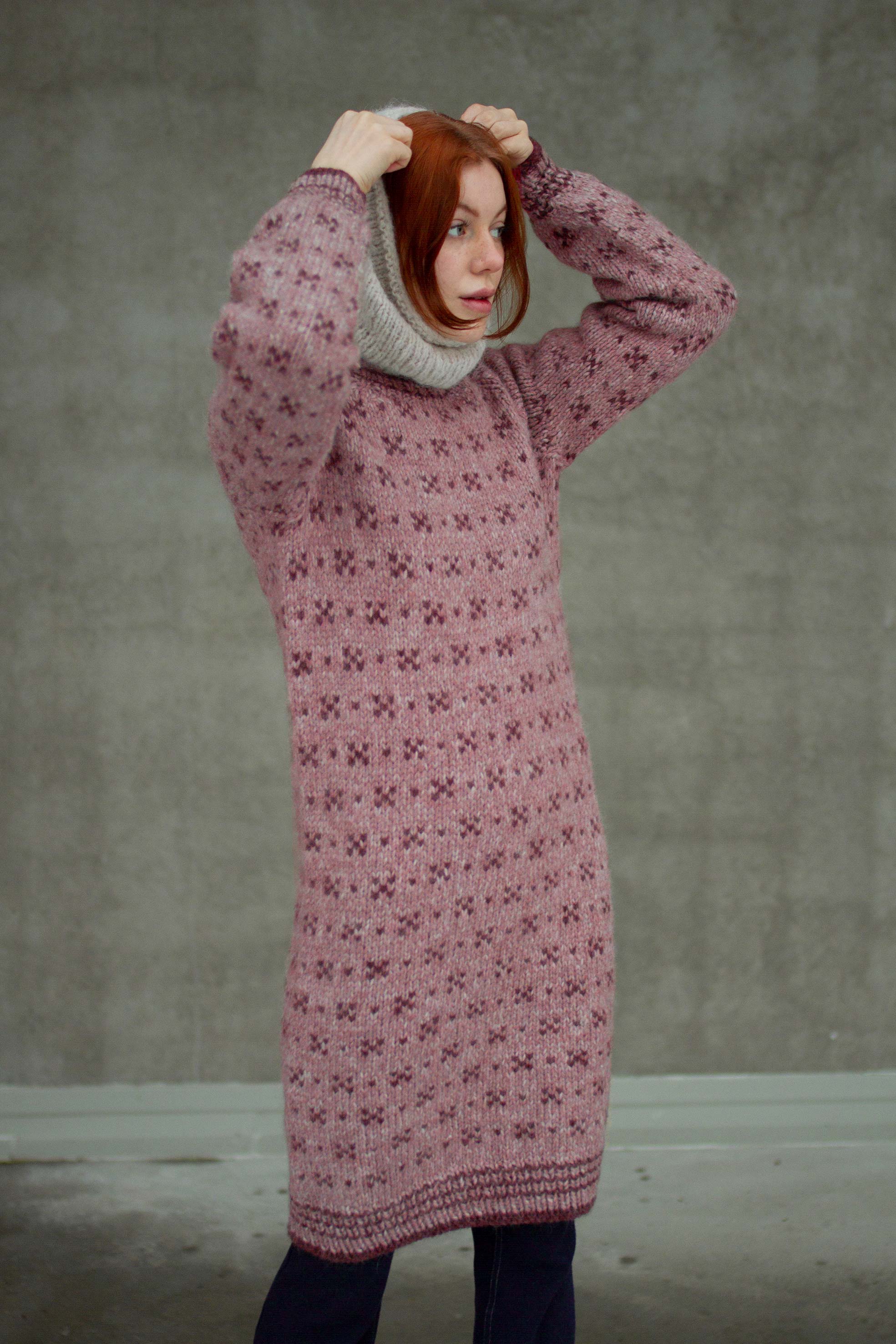 HUSAVIK klänning brunrosa