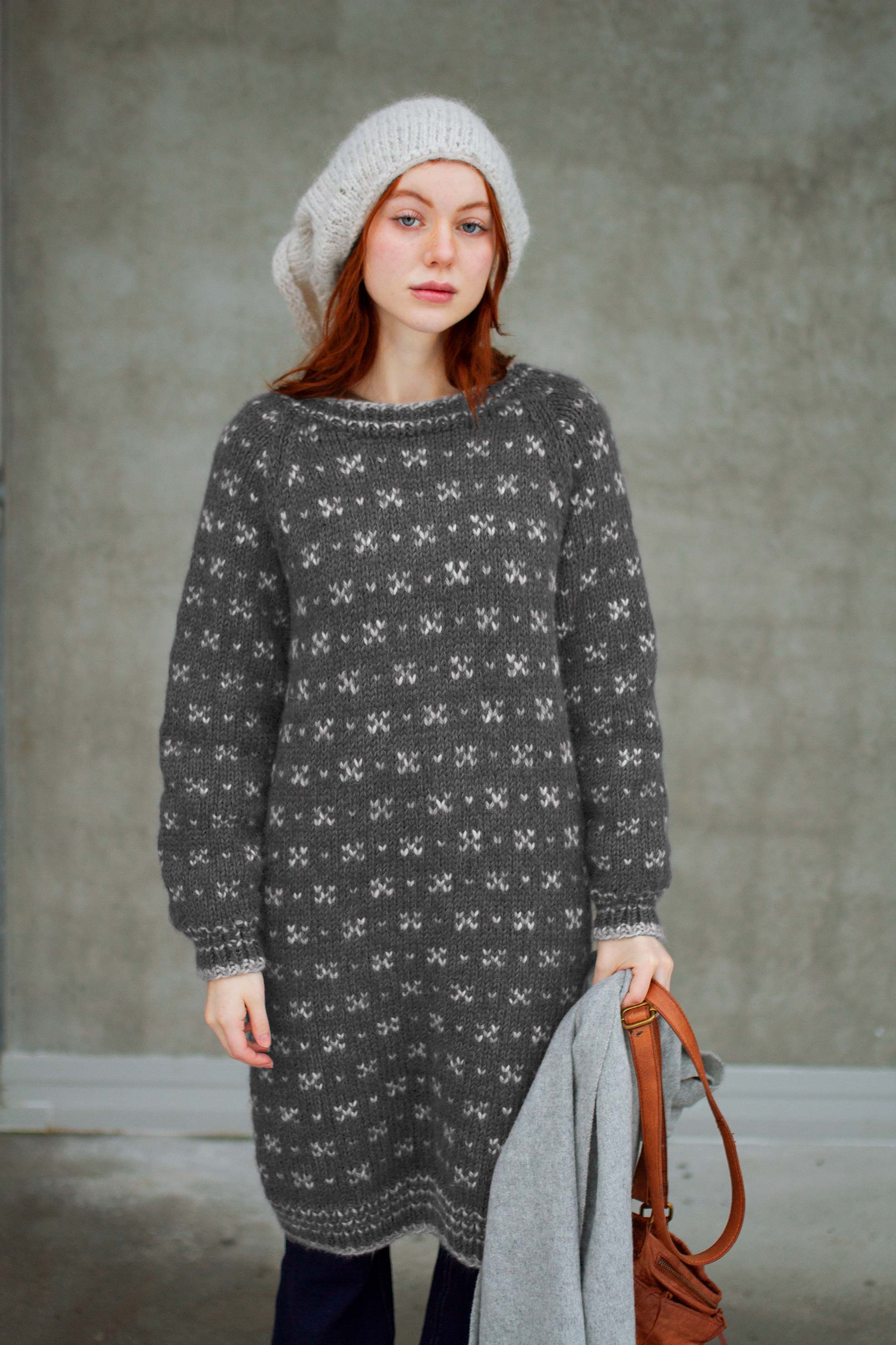 HUSAVIK klänning grå