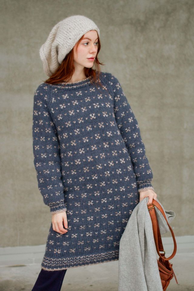 HUSAVIK klänning gråblå