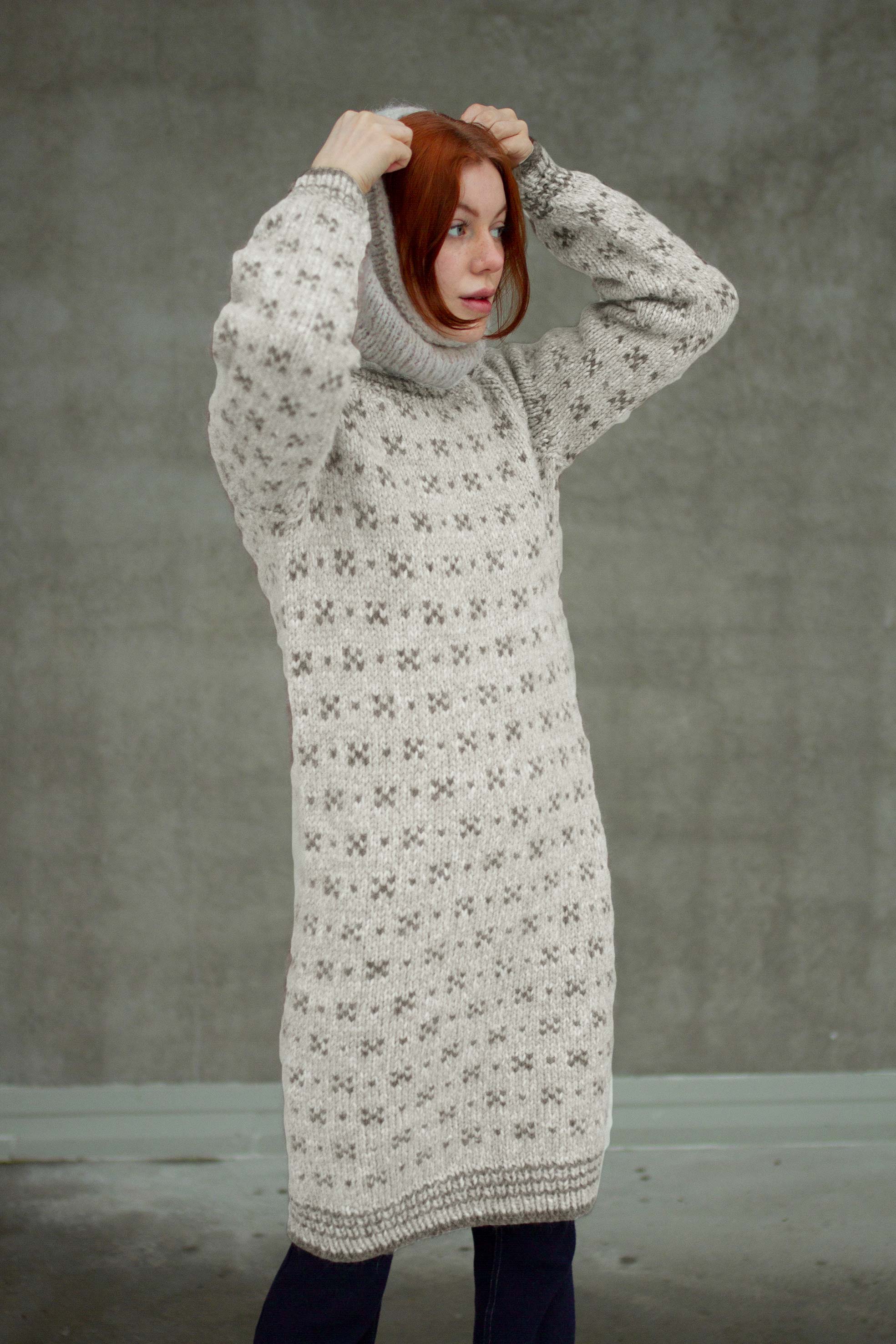 HUSAVIK klänning pärlgrå